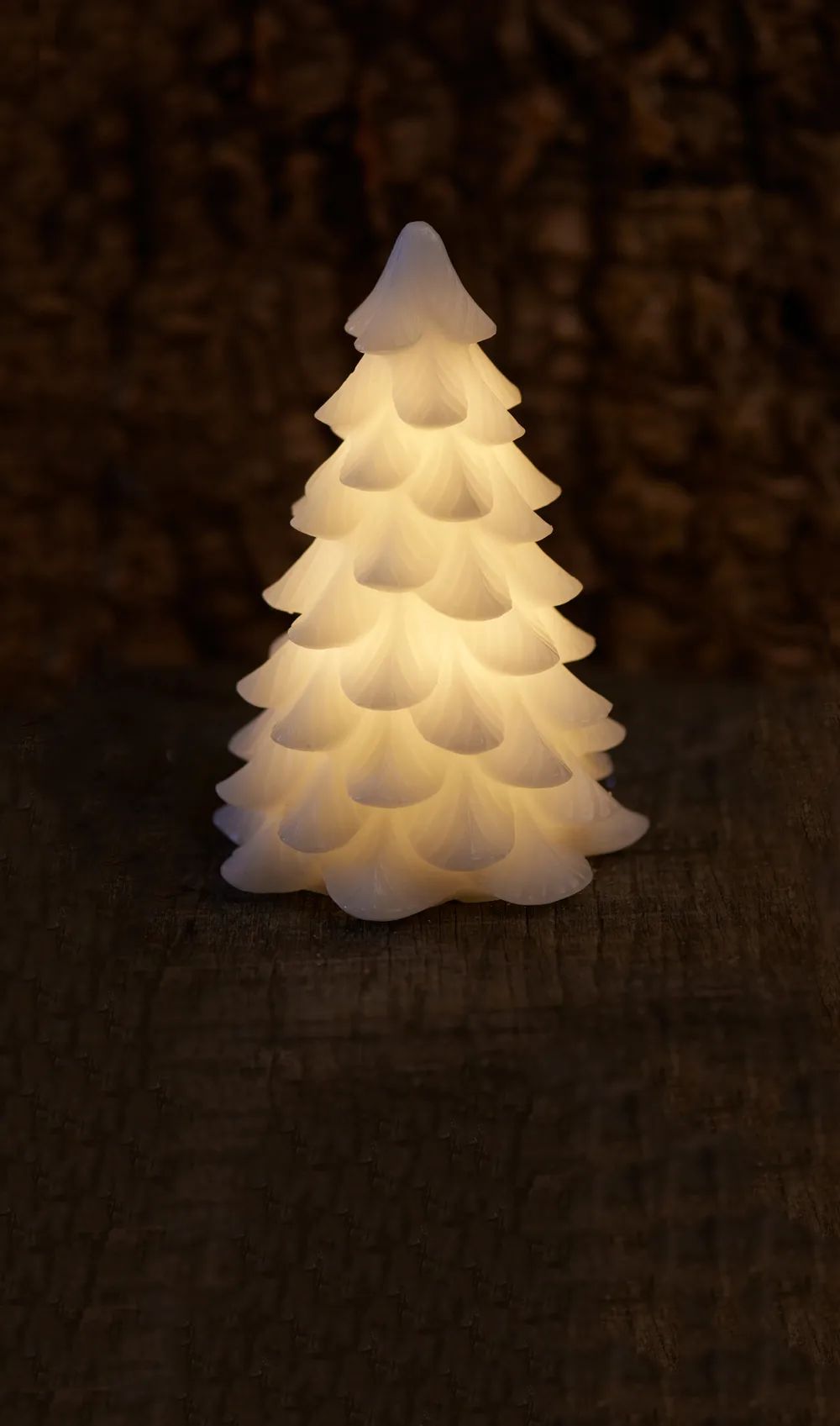 Sirius LED-lys Clara Carla Juletræ Vokslys i Hvid, 19 cm, 1