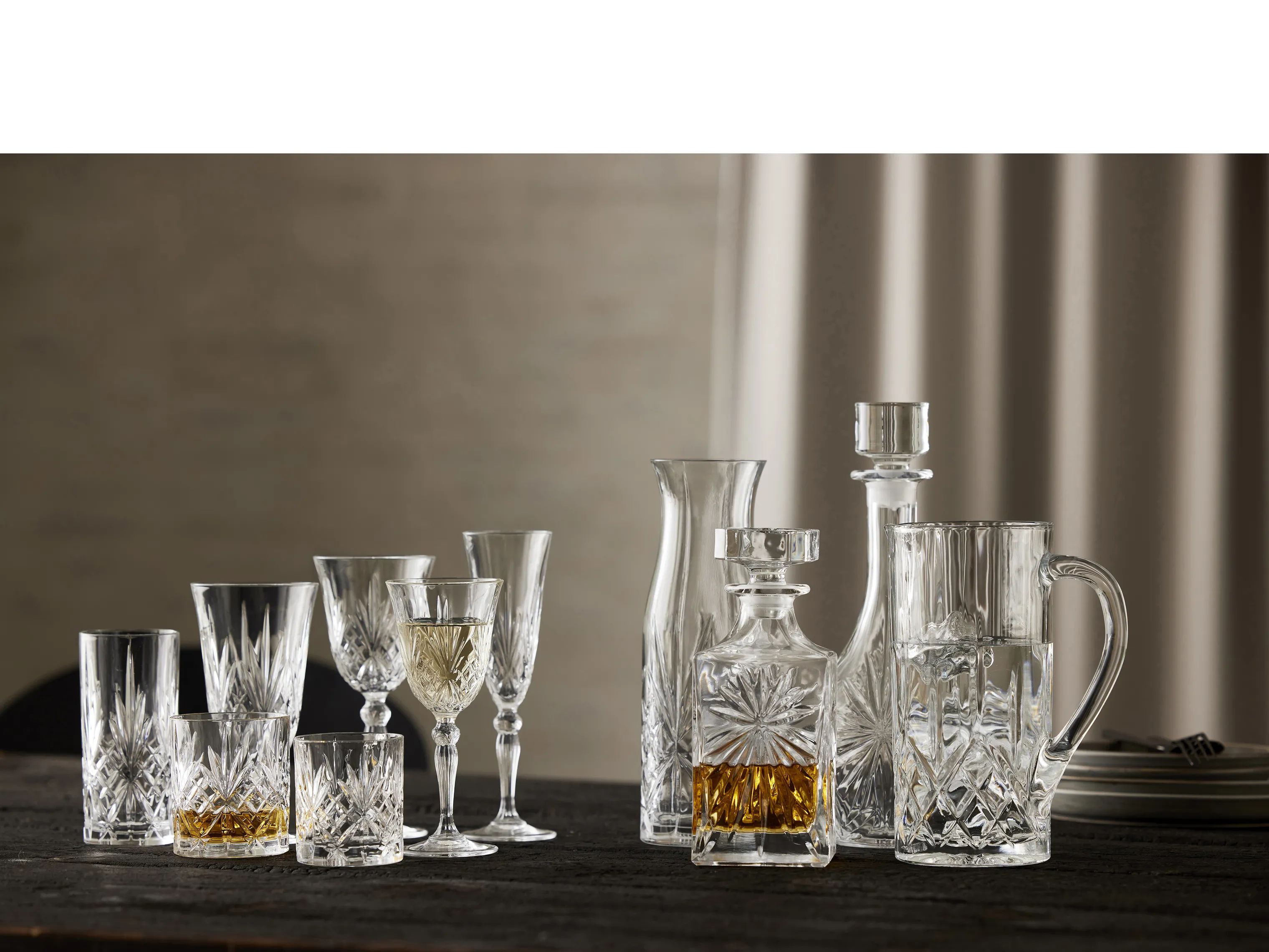 Lyngby Glas Vandglas Melodia Vandglas - 6 stk. i Klar, 2