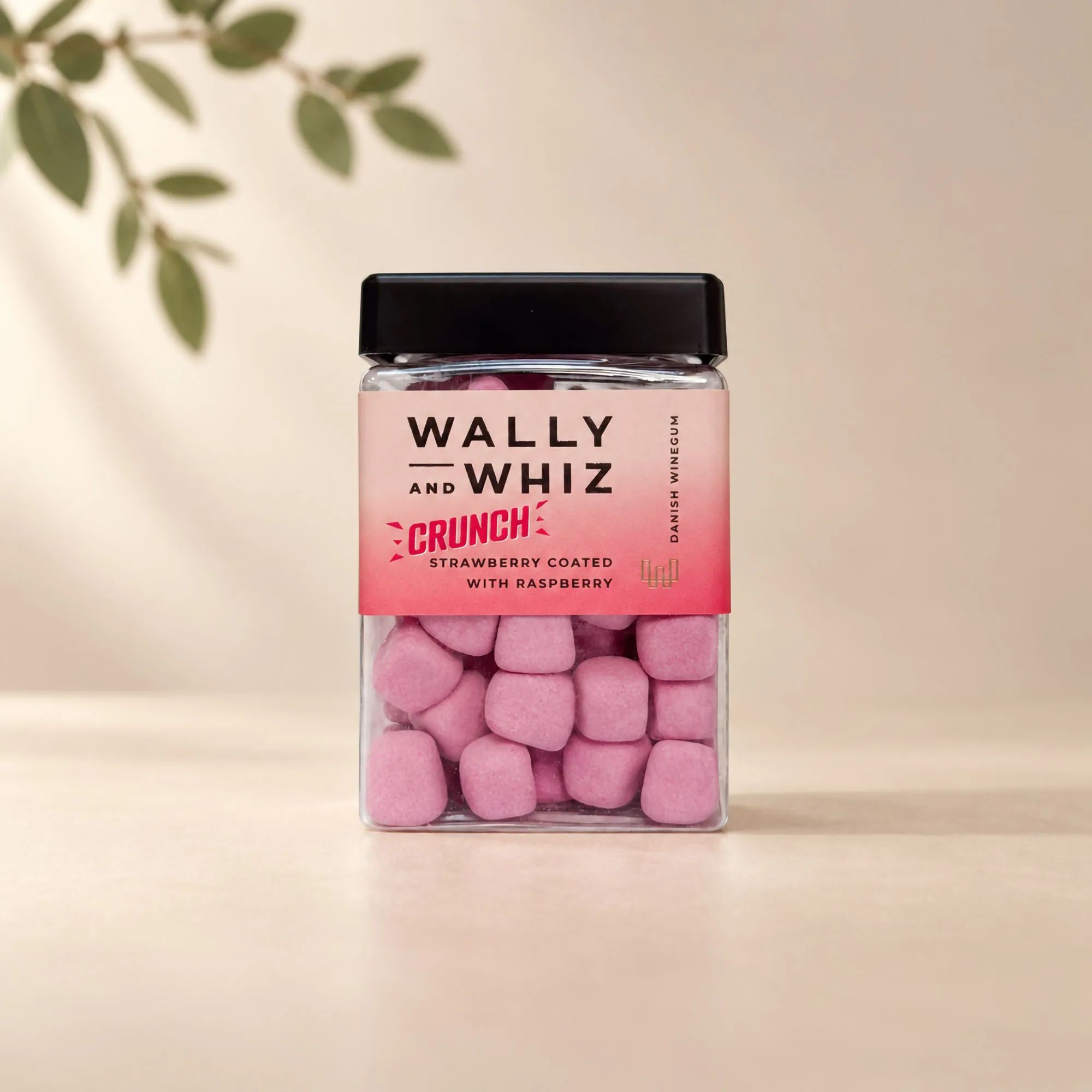 Wally and Whiz Søde sager Crunch Vingummi - Jordbær med hindbær i Rød, 2