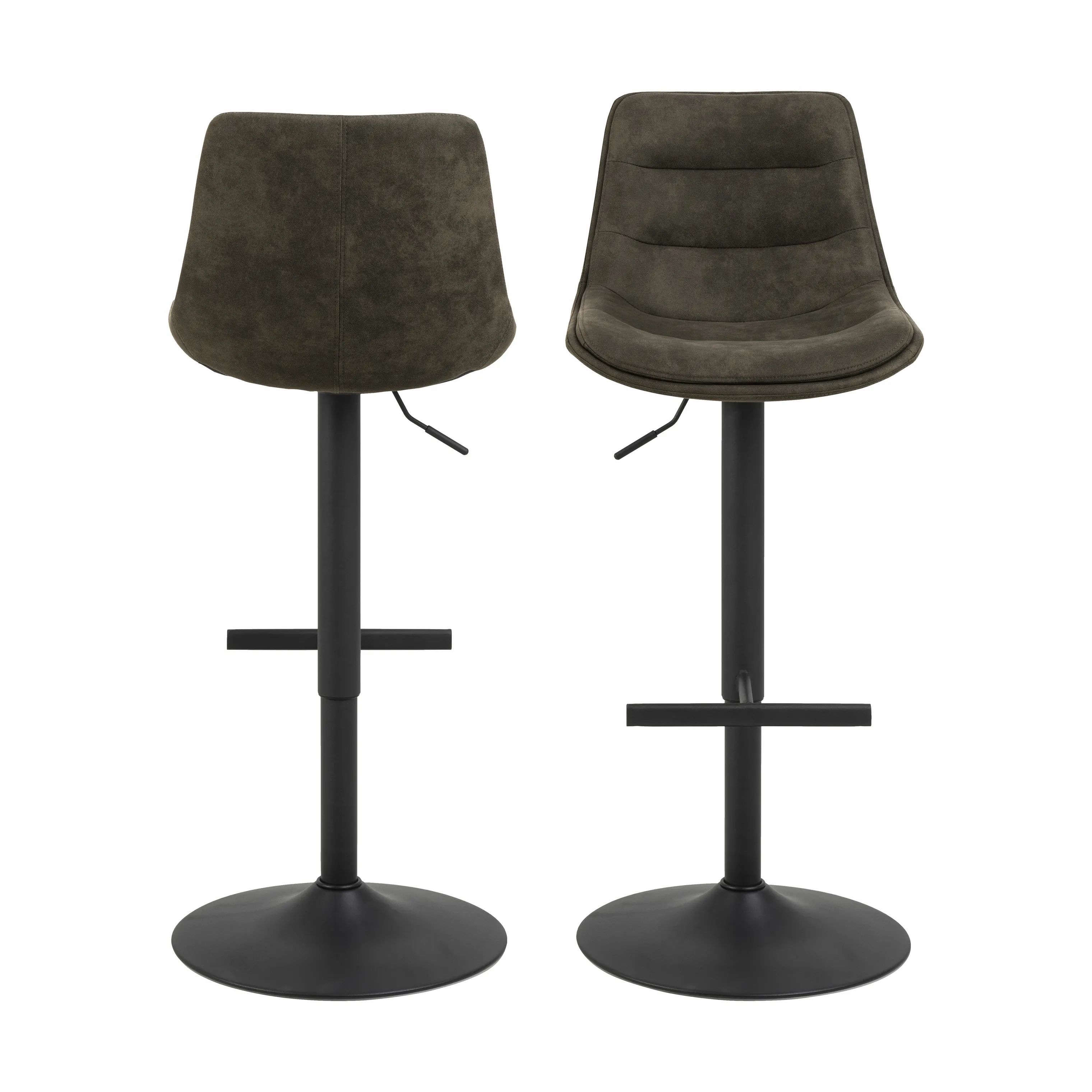 CASA Living Barstole Adisa Barstol - 2 stk. i Preston brun, 4