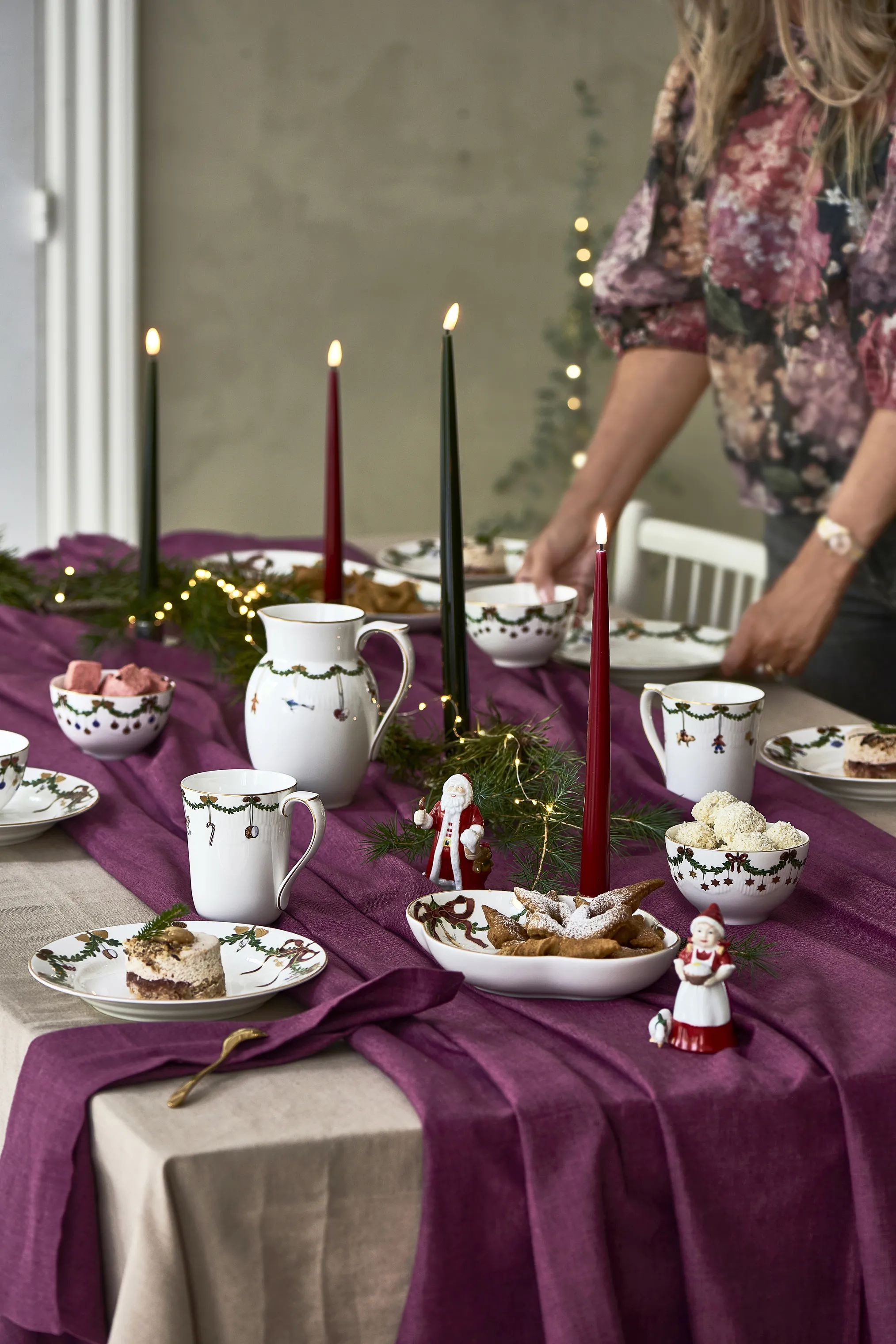 Royal Copenhagen Serveringskander Stjerne Riflet Jul Kande i 90 cl, 3