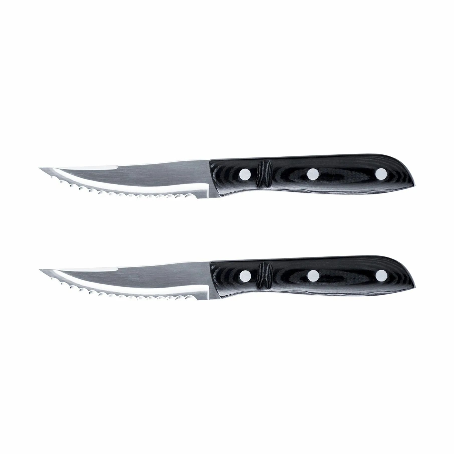 Gense Steakknive Old Farmer XL Old Farmer Micarta XL Steakkniv - 2 stk. i Stål/Sort, 1