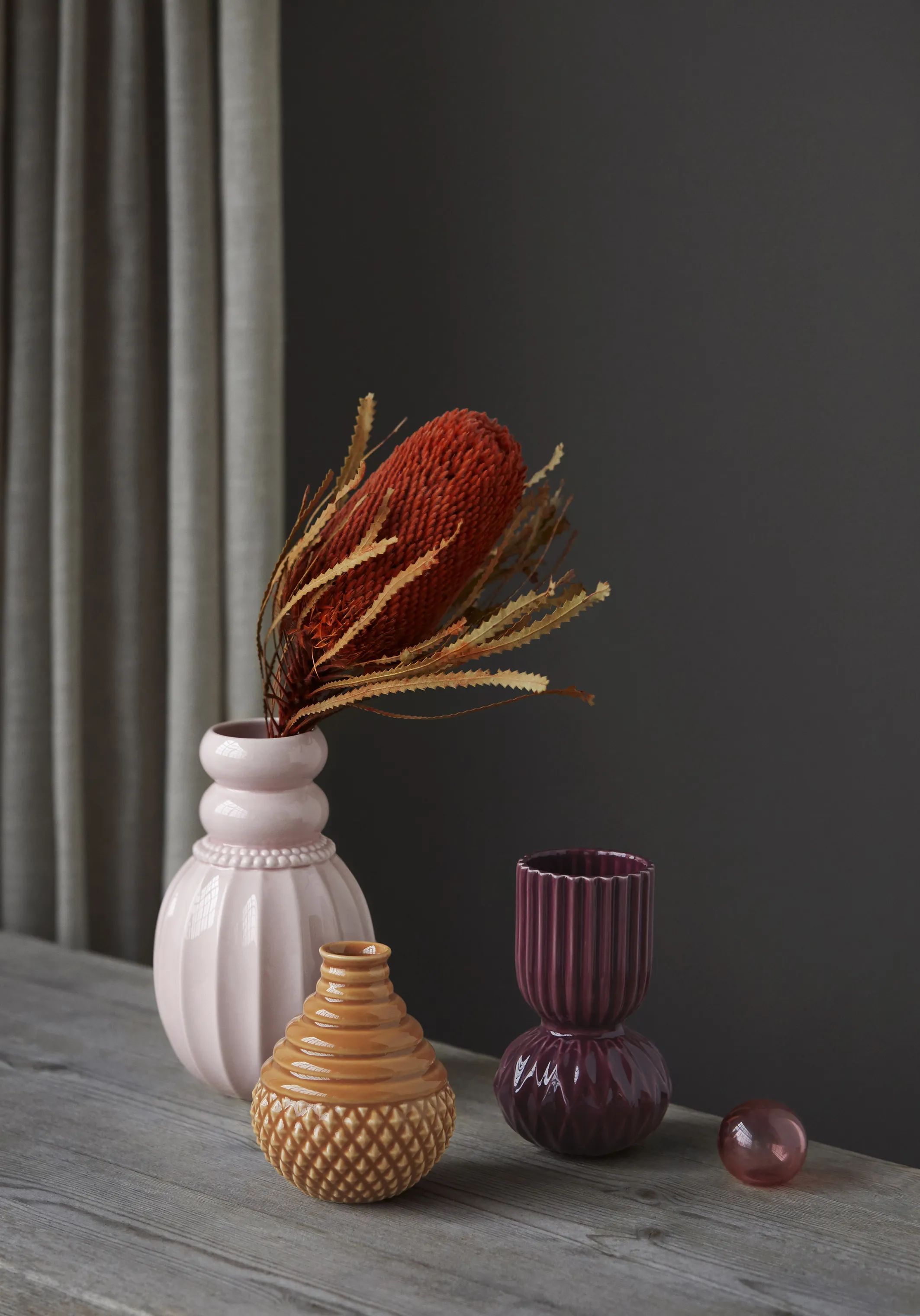 Dottir Vaser Samsurium Tumbletop Vase i Caramel, 2
