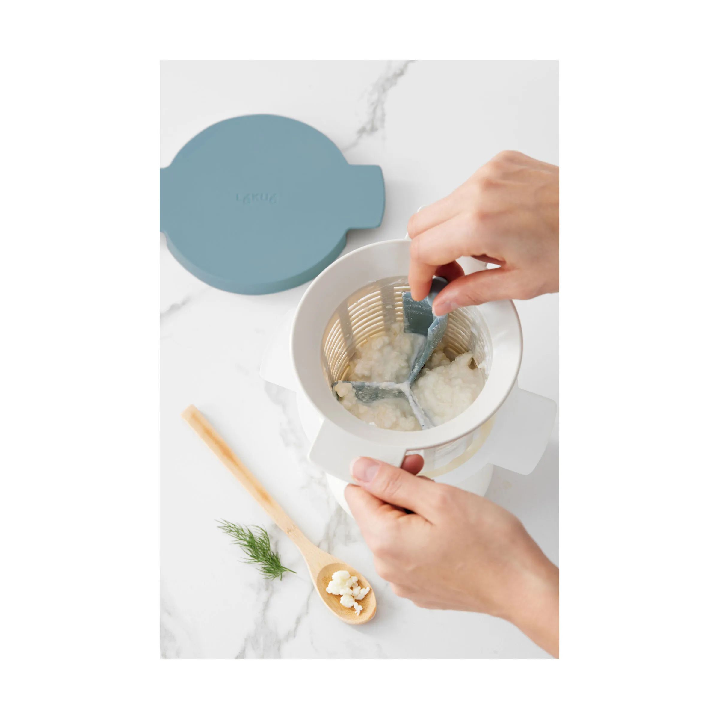 Lékué Øvrigt køkkengrej Yoghurtsæt - 2 dele i Blue, 4