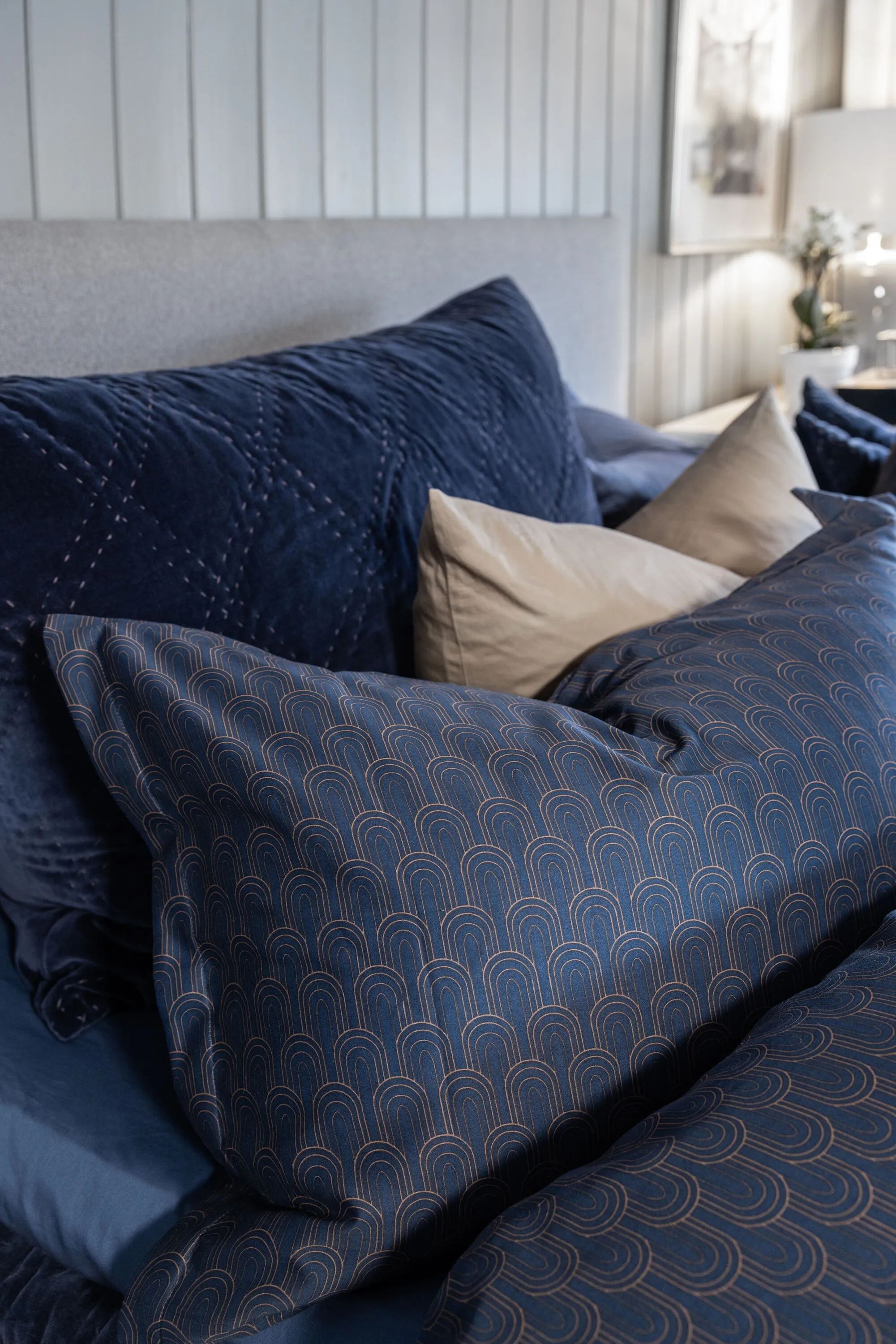 Borås Cotton Sengetøj Betty Sengetøj i Blue, B200 x L220 cm, 5