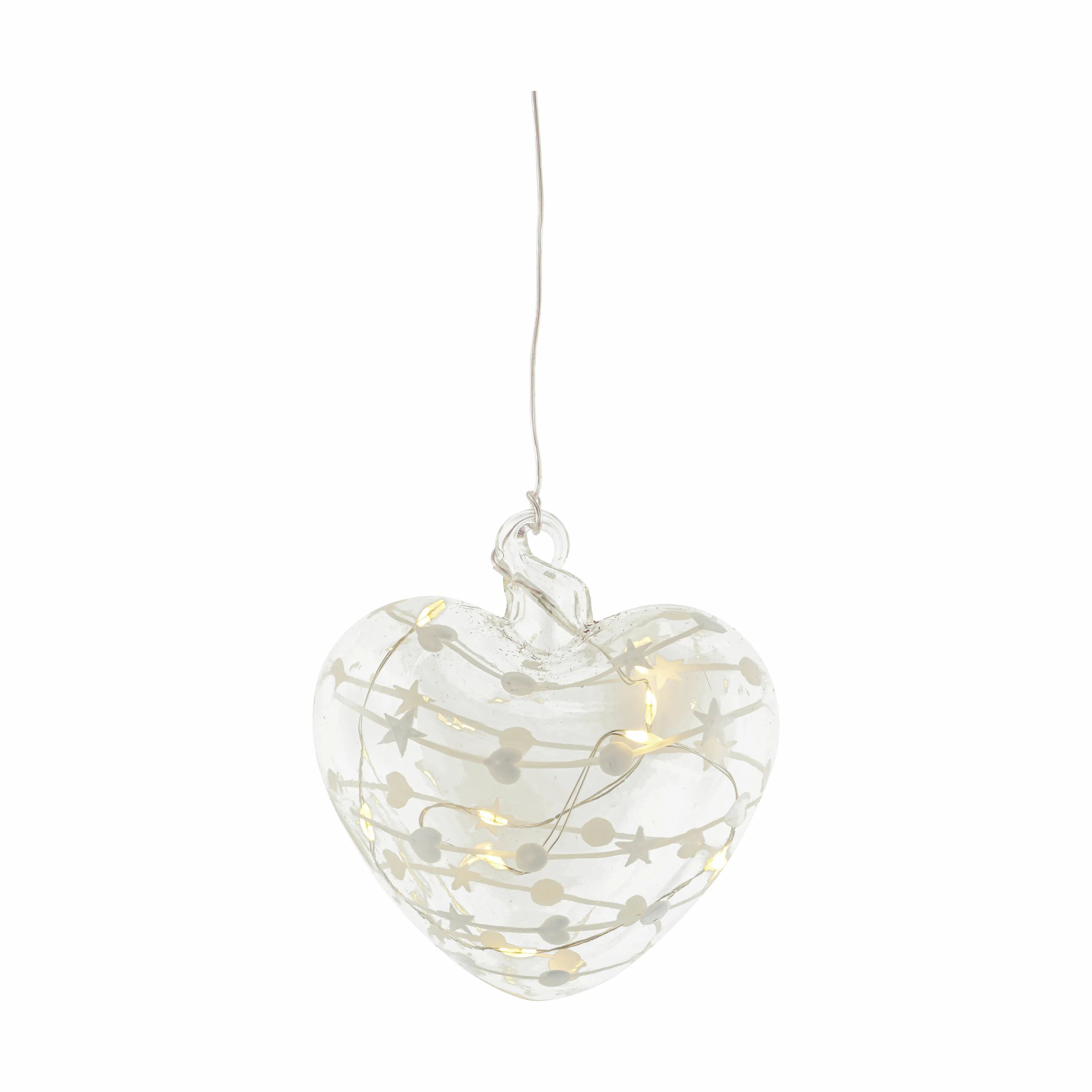 Sirius Lysdekoration Sweet Christmas Julebelysning - Hjerte i 10 cm, 1