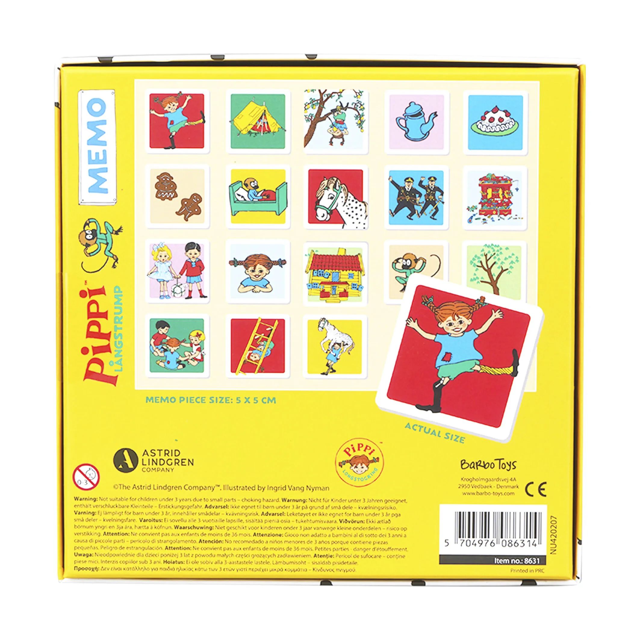 Barbo Toys Spil Pippi Langstrømpe Pippi Langstrømpe Huskespil i Multifarvet, 4