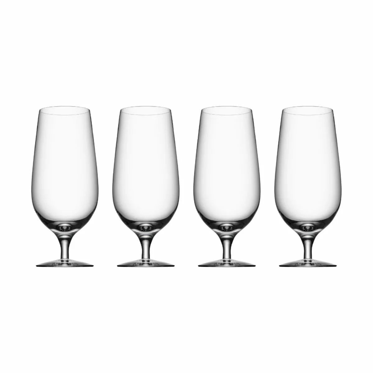 Orrefors Ølglas Beer Lager Ølglas - 4 stk. i Klar, 60 cl, 1