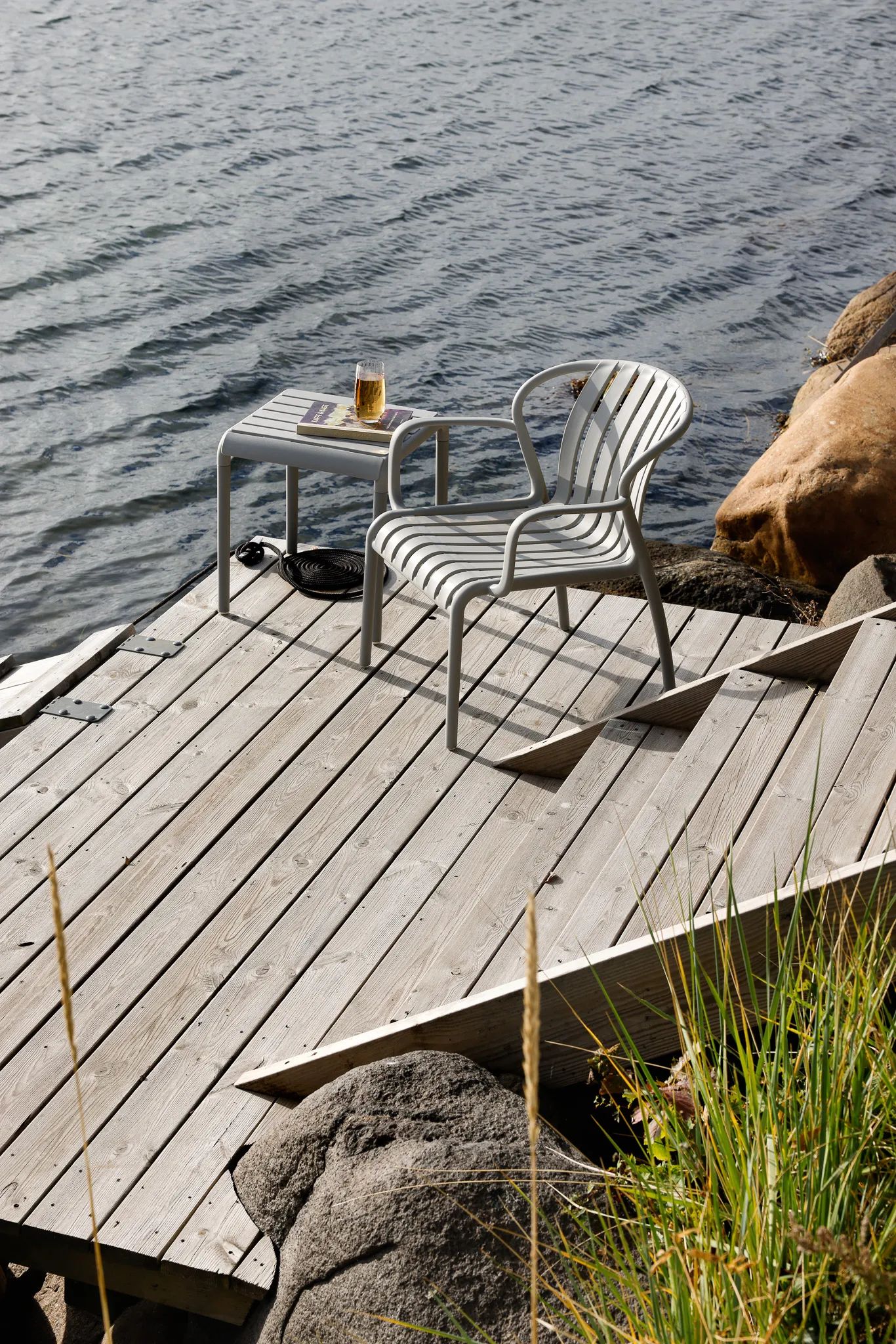 CASA Living Loungestole Loungestol i grå, 2