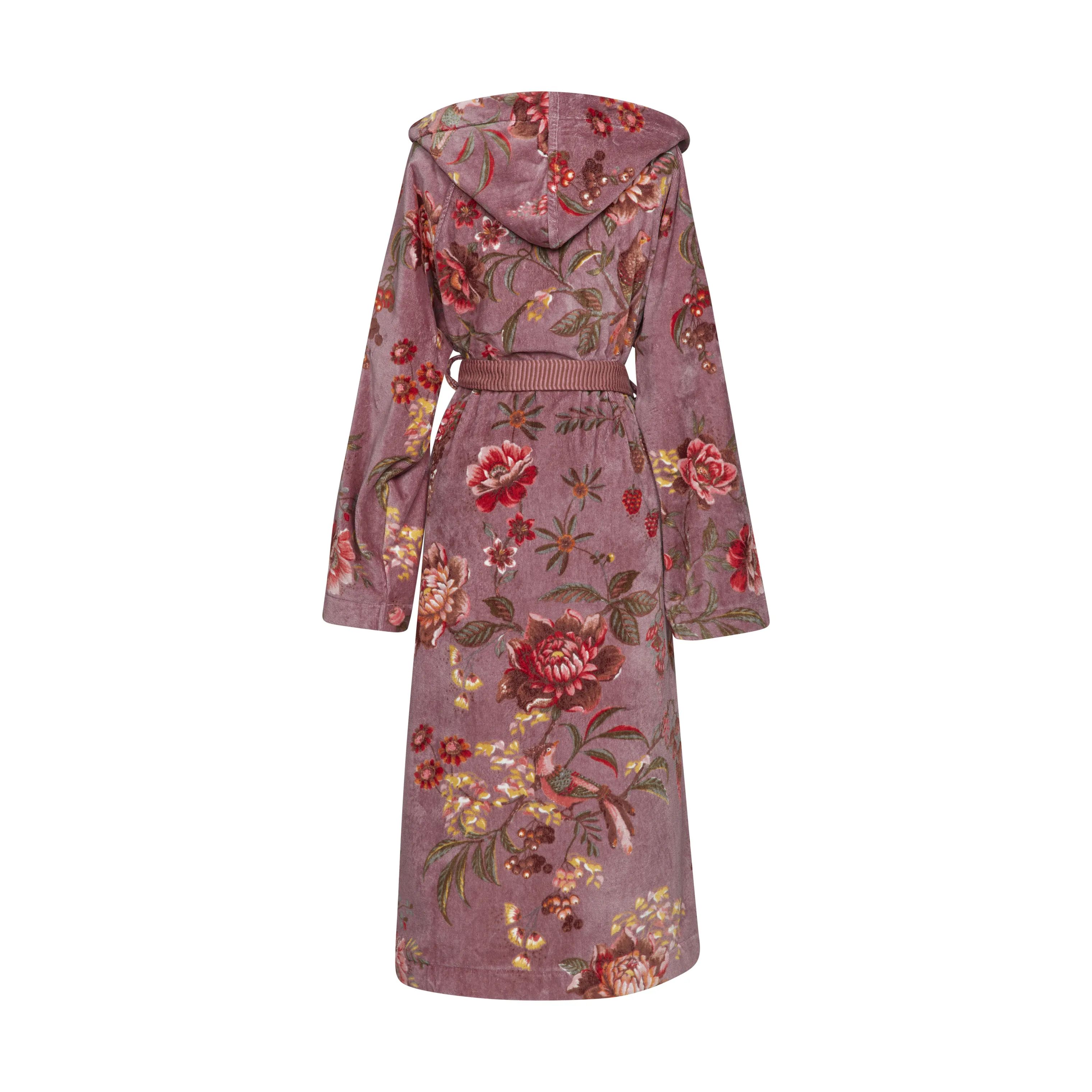 PIP Studio Morgenkåber Soft Zellige Secret Garden Badekåbe i Mauve, L, 4