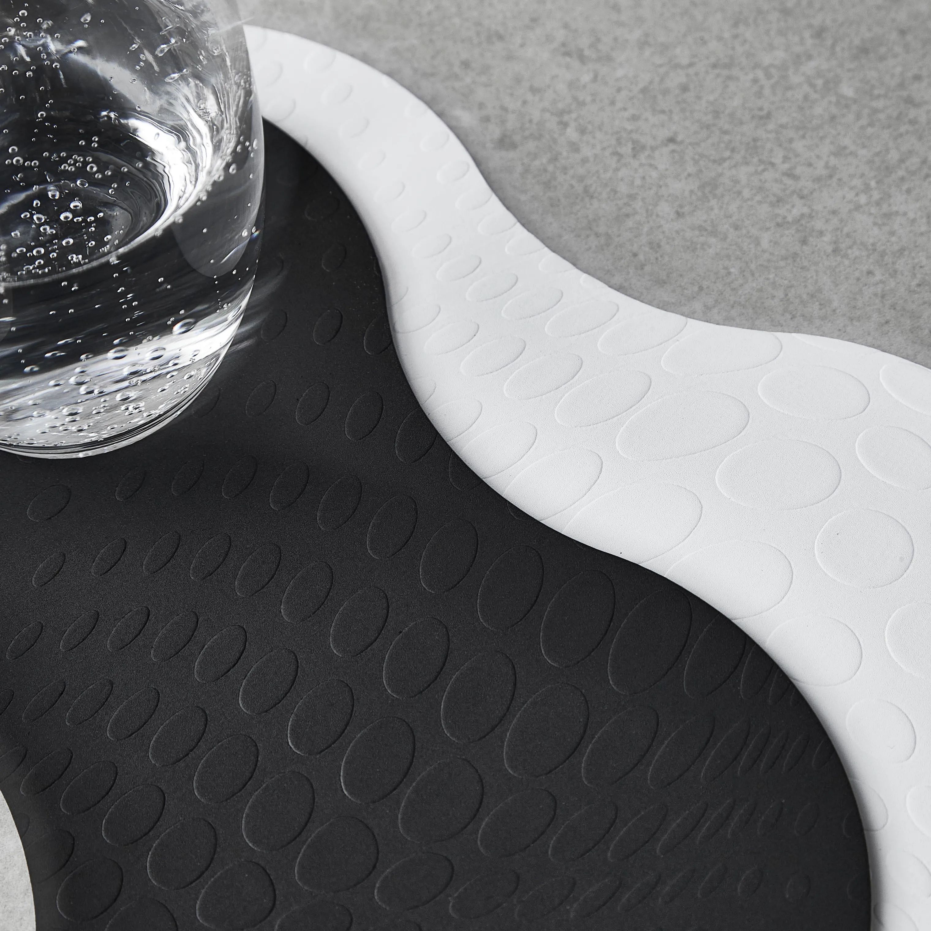 Life In Colour Glasbrikker og coasters Double Coaster - 4 stk. i Pepper, 3