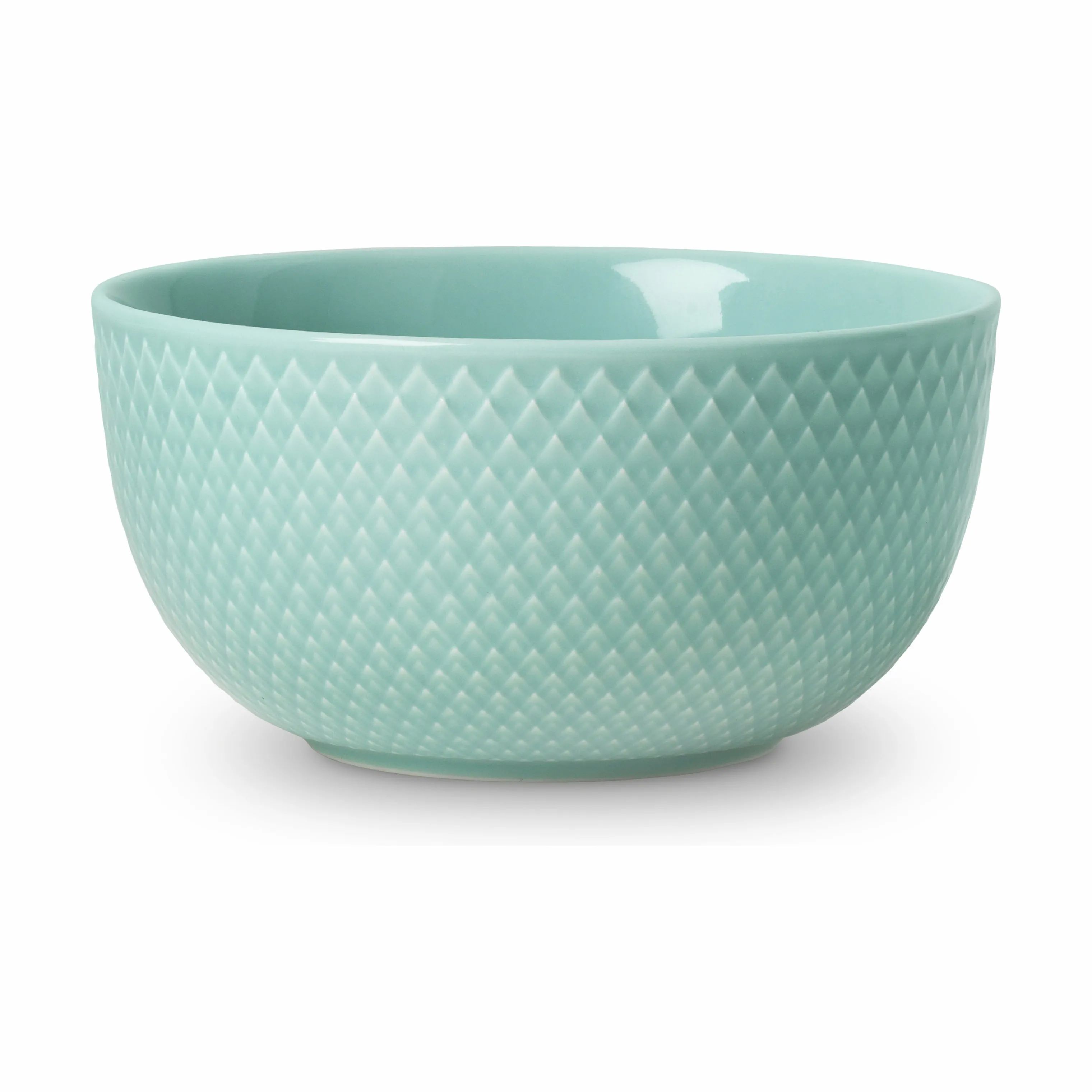 Lyngby Porcelæn Serveringsskåle Rhombe Color Skål i Aqua, 13 cm, 1