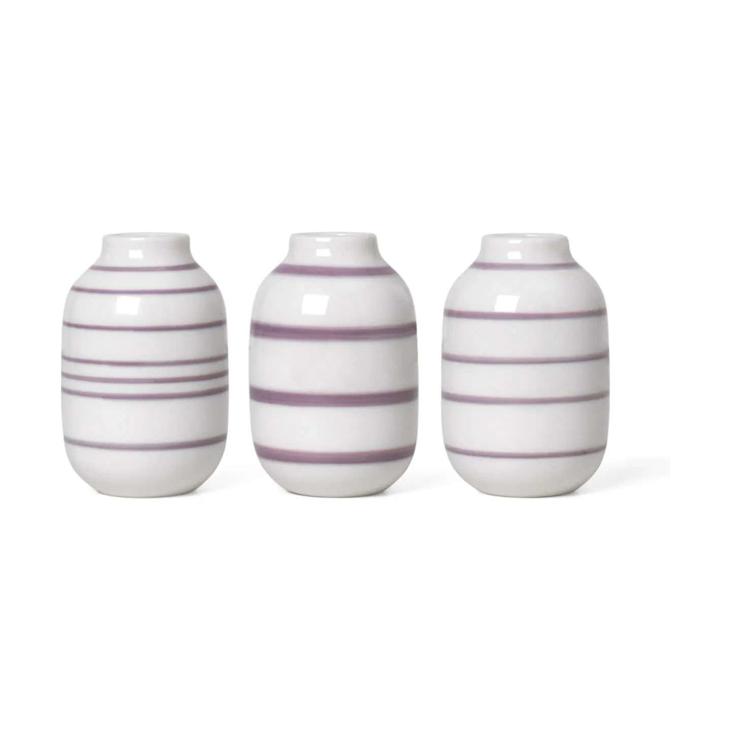 Kähler Vaser Omaggio Vase - 3 stk. i Lavendel, 8,5 cm, 1