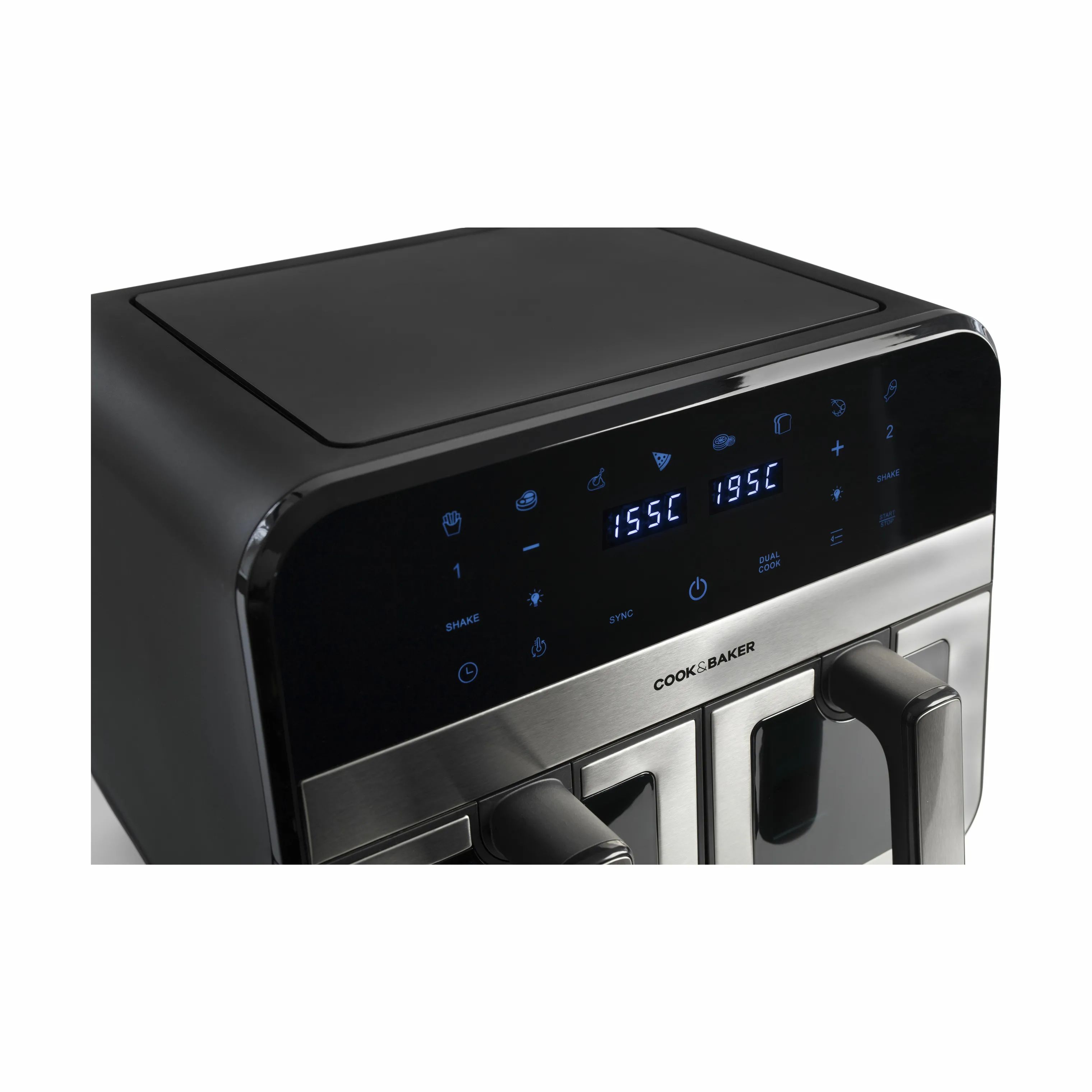 Cook & Baker Airfryers Dobbelt Airfryer i stål, 7