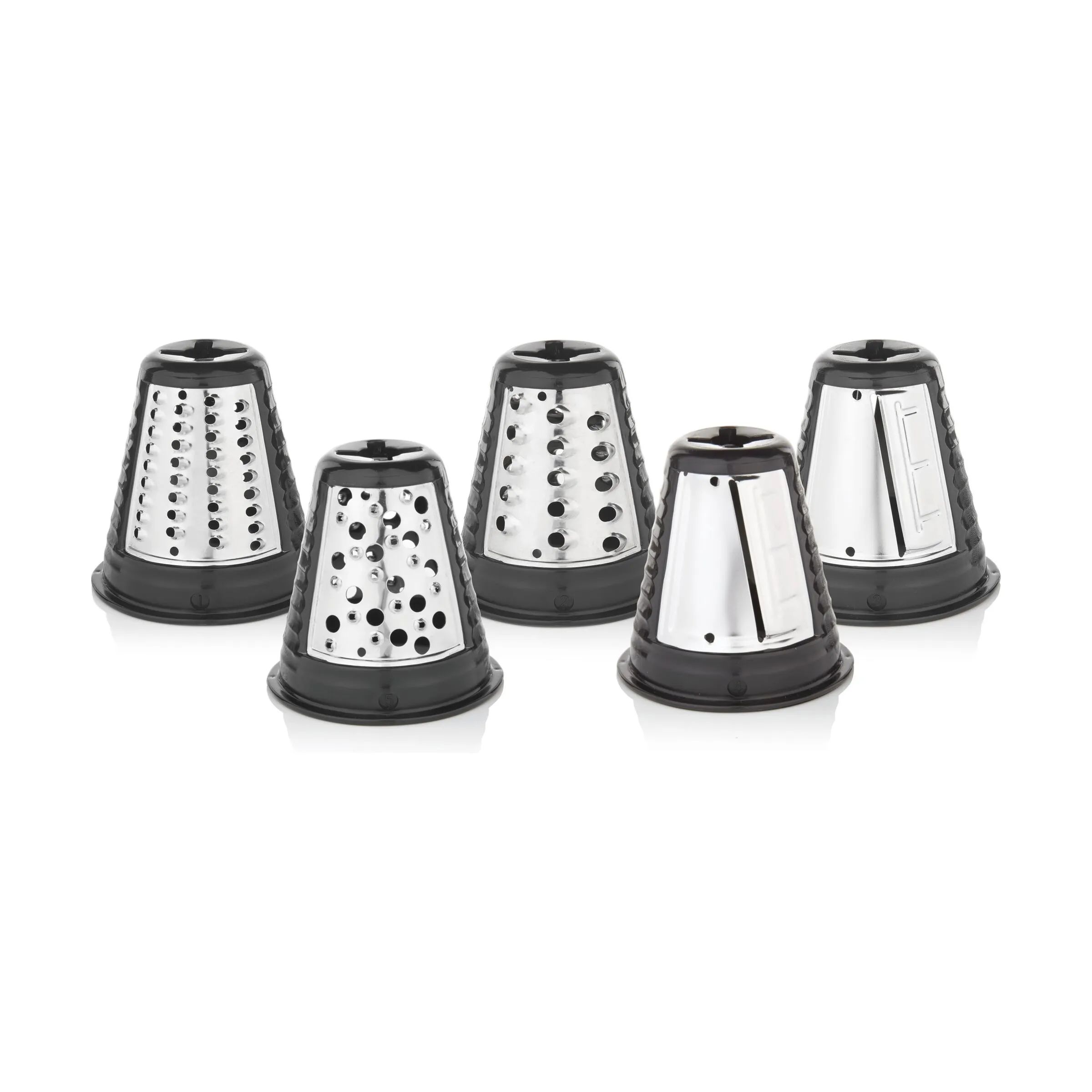 WMF Rivejern KitchenMinis Grøntsagssnitter - 6 dele i Sølvfarvet / Sort, 4