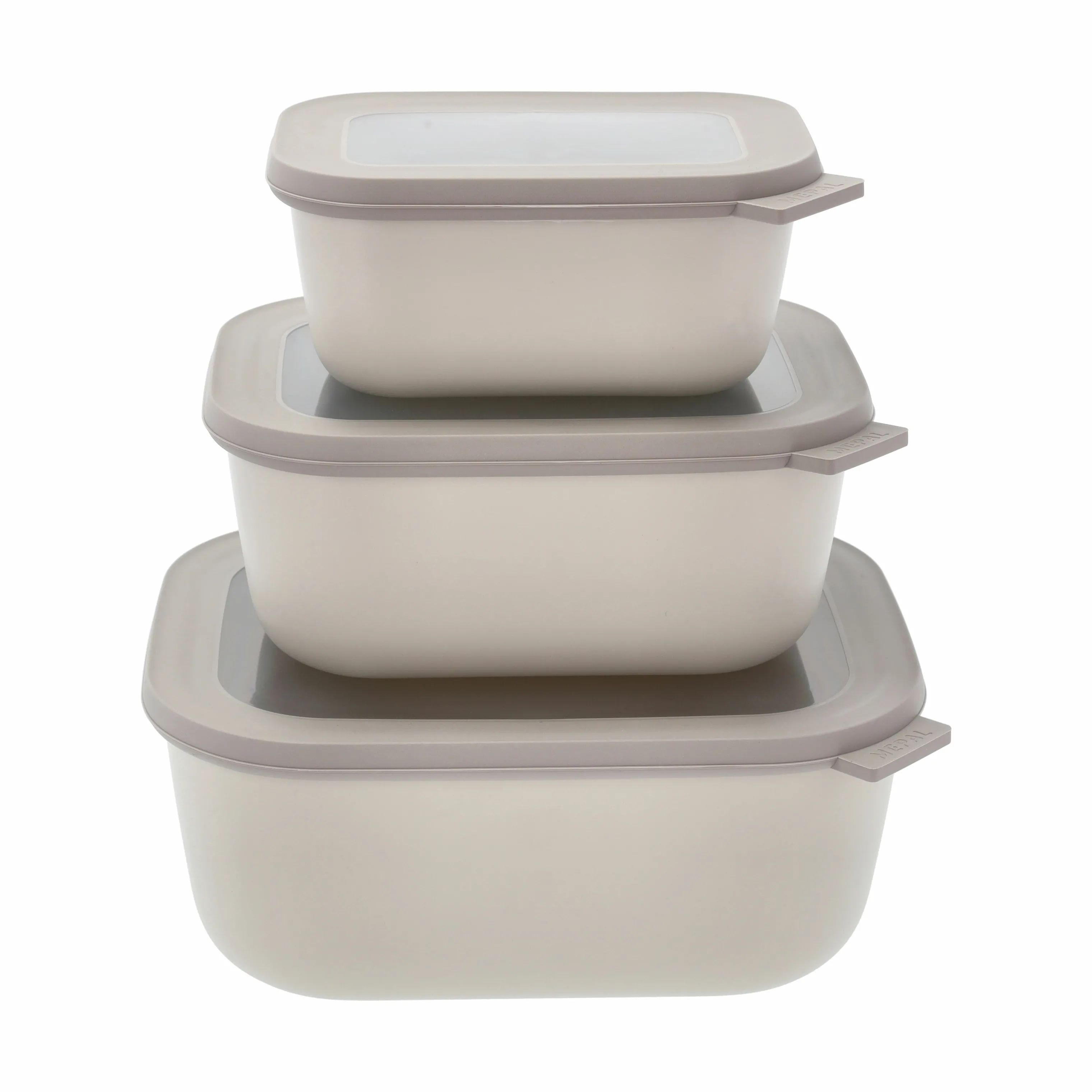 Mepal Opbevaringsbokse Cirqula Opbevaringsskålsæt Høj - 6 dele i Nordic white, 1