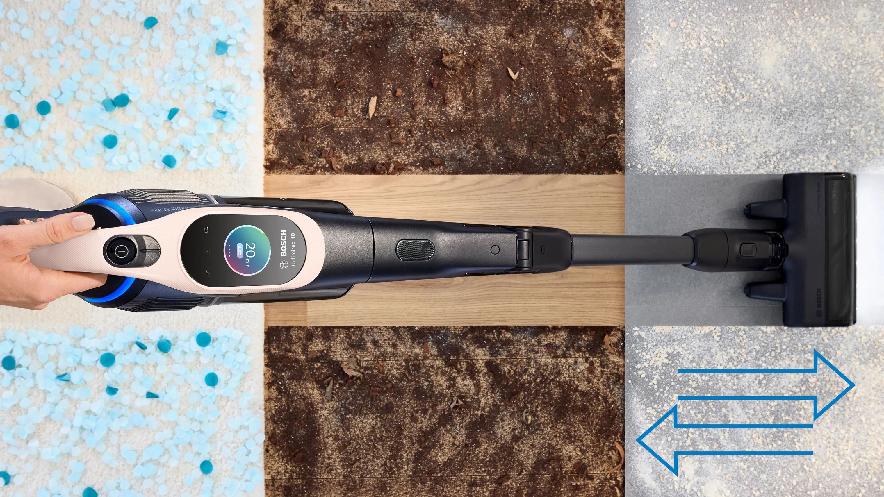 Bosch Støvsugere 2-i-1 Støvsuger Unlimited R10 Stick i Rose, 6