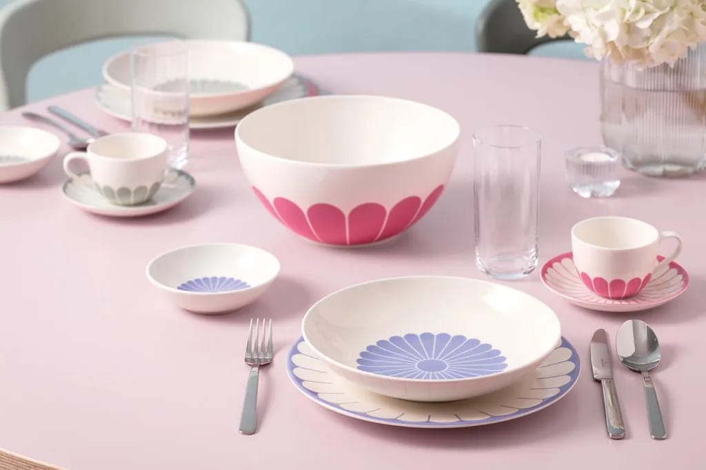 Villeroy & Boch Pastatallerkener Fleur Bleu Pastatallerken i Hvid/blå, 3