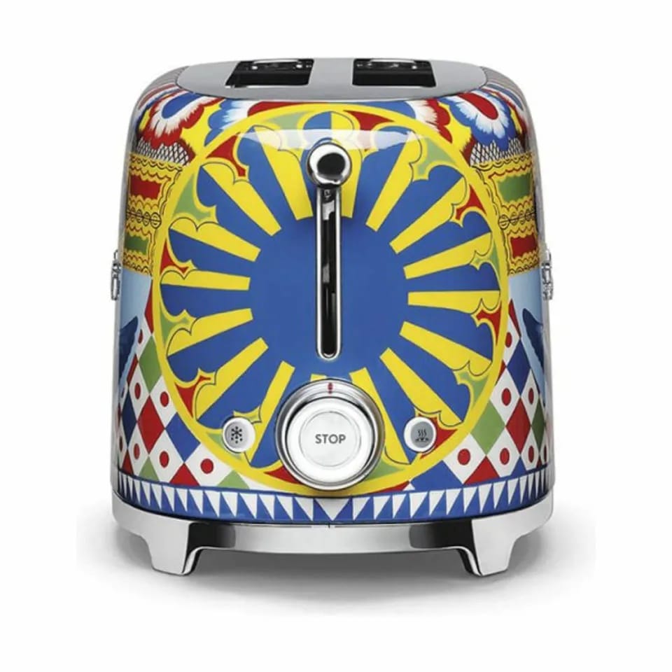 Smeg Brødristere Sicily is my Love Brødrister i Gul, 3