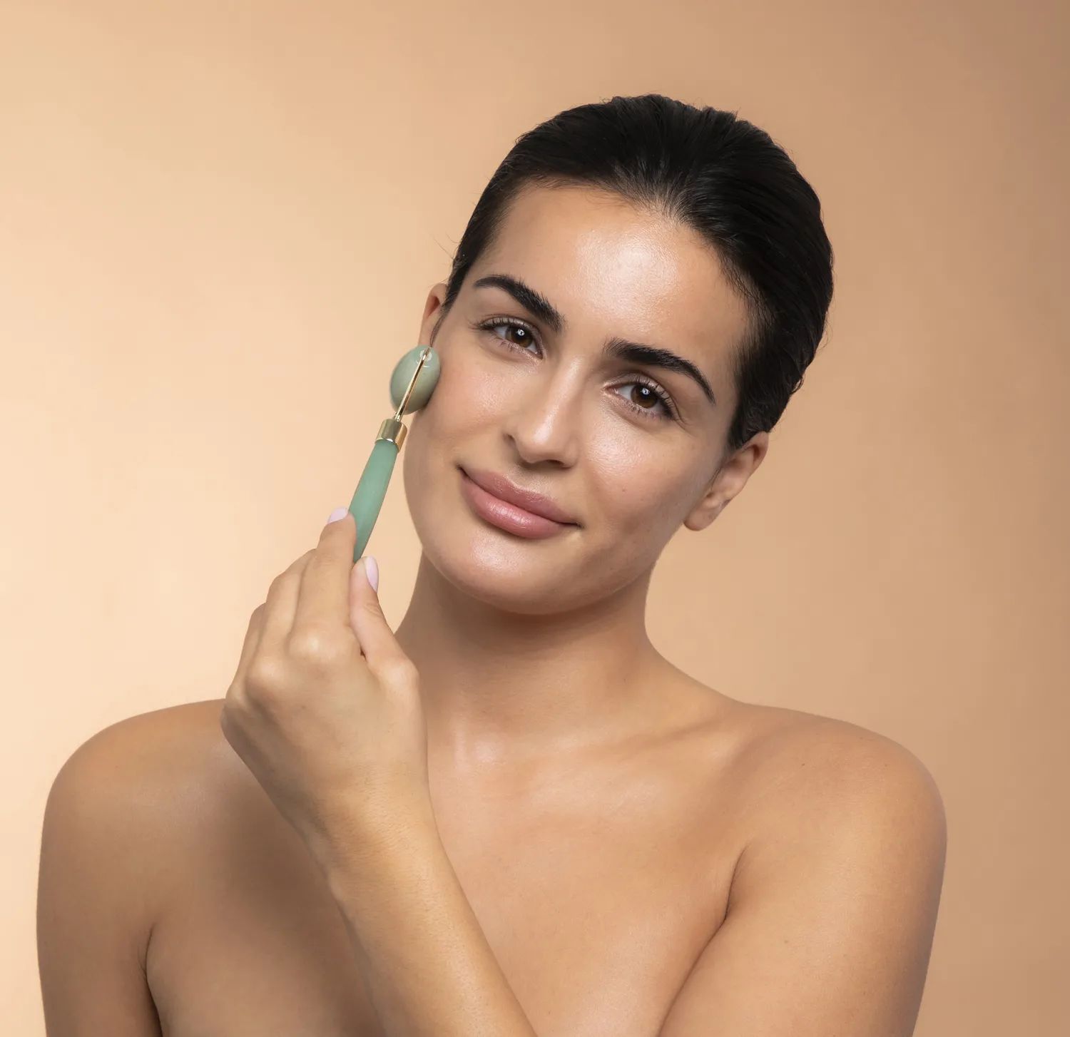 SMUK skincare Ansigtspleje Faceroller i Grøn, 3