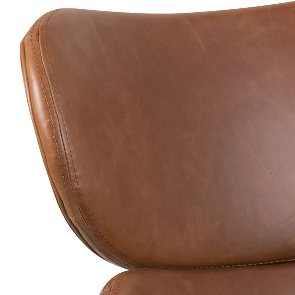 CASA Living Lænestole Cazar Loungestol i Cognac/sort, 3