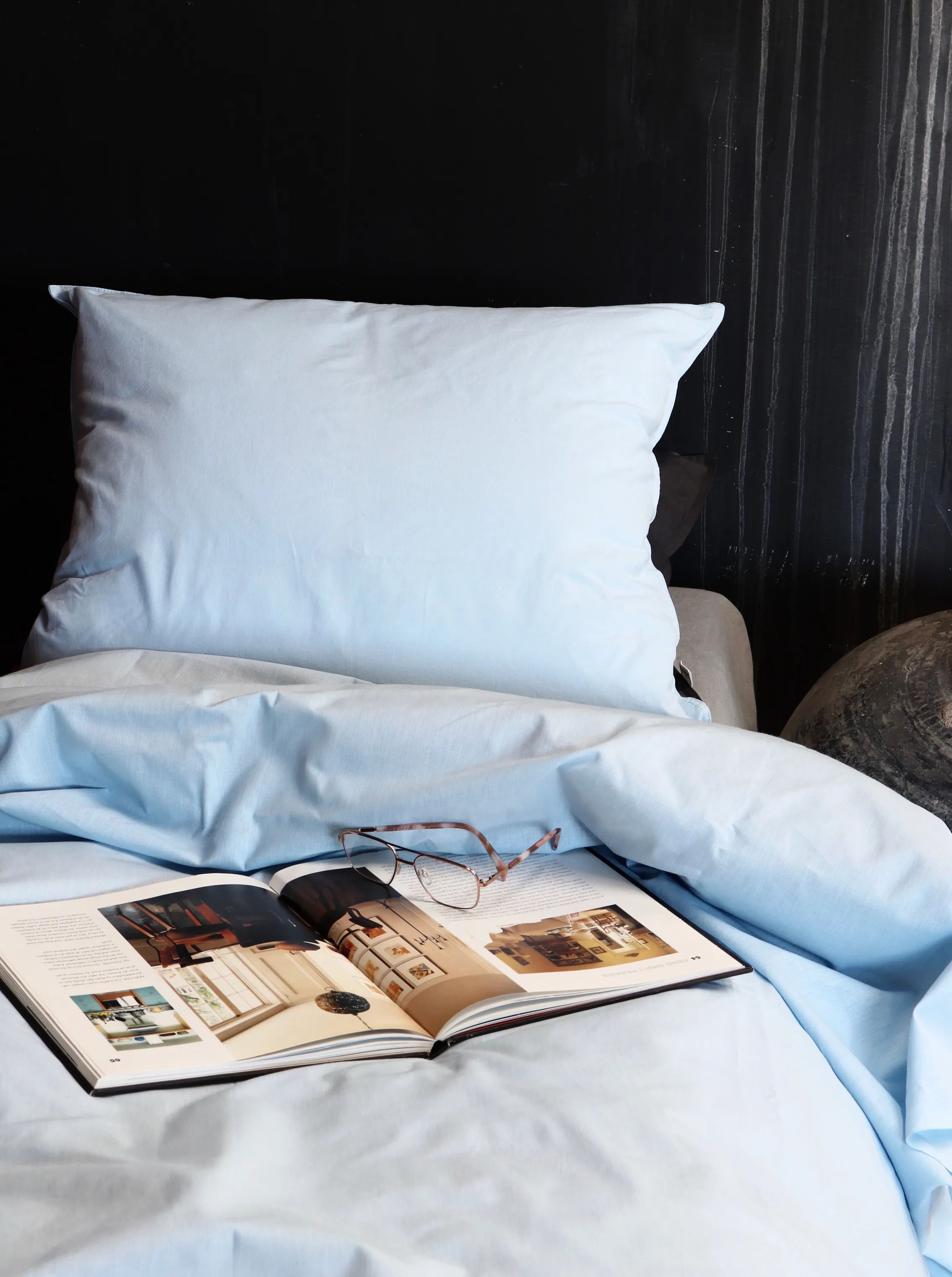 omhu Sengetøj Percale OMHU Percale Sengetøj i Lys Blå, B140 x L220 cm, 2