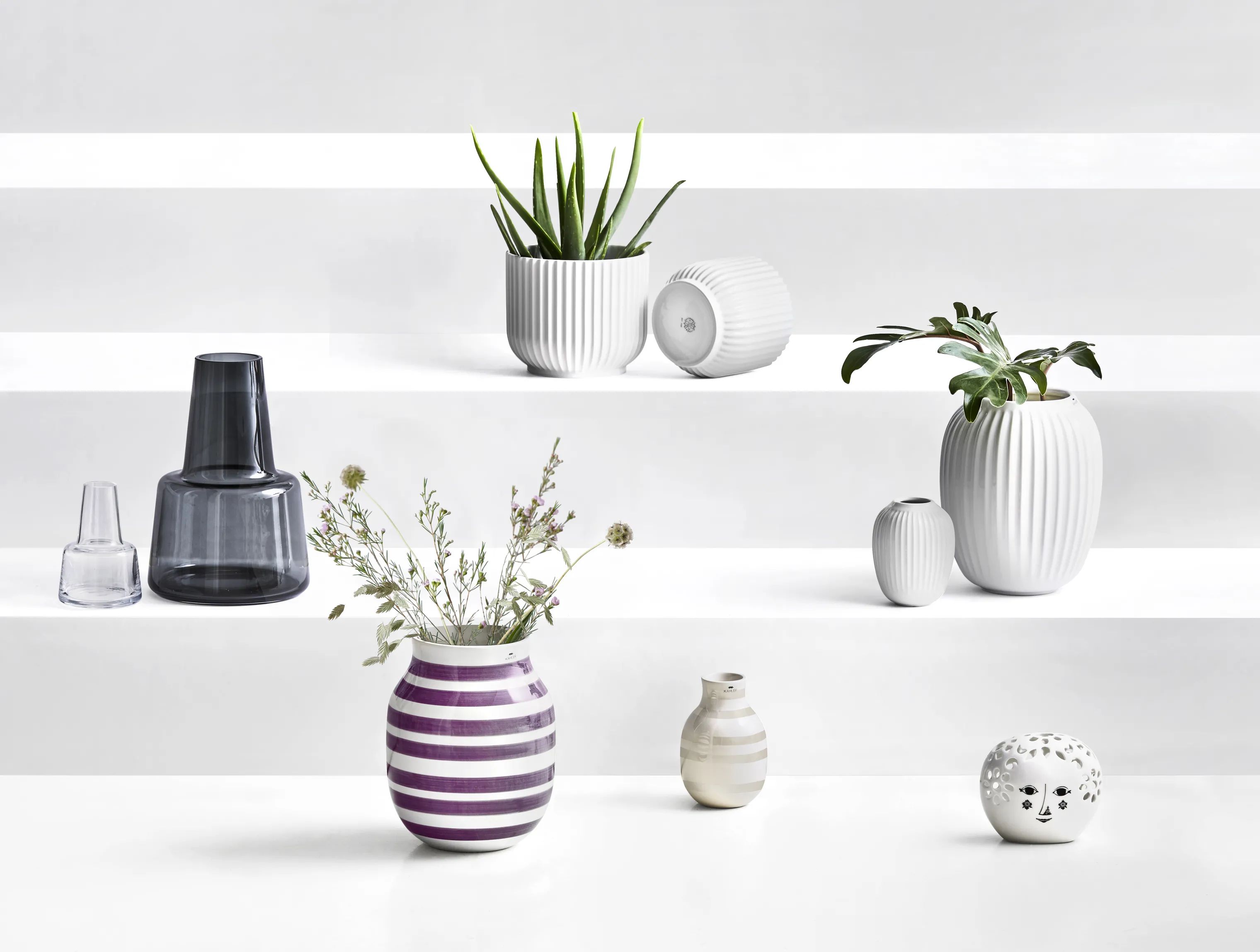 Kähler Vaser Hammershøi Vase i Hvid, 10,5 cm, 2