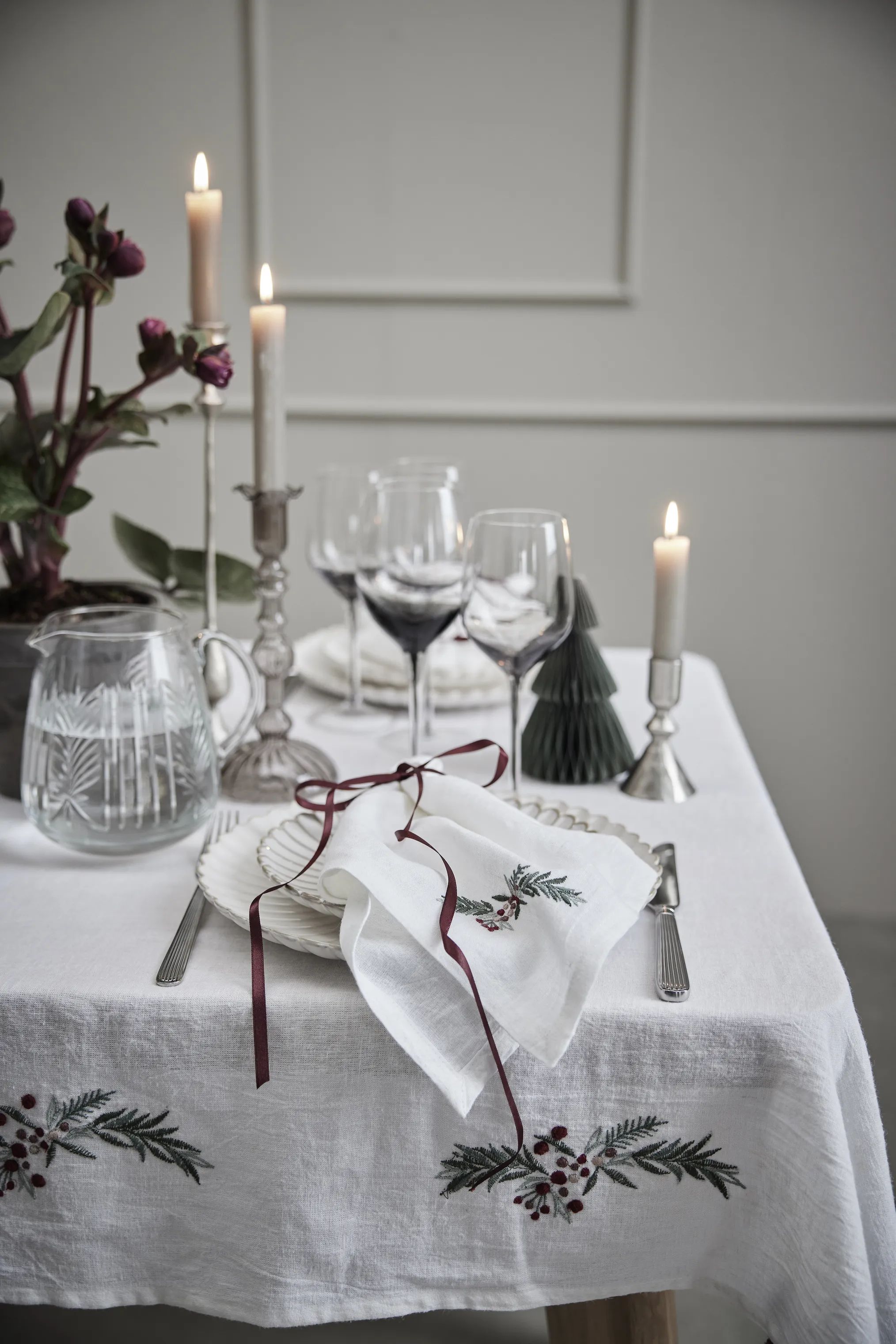 Lene Bjerre Duge Penine Juledug i B140 x L220 cm, 2