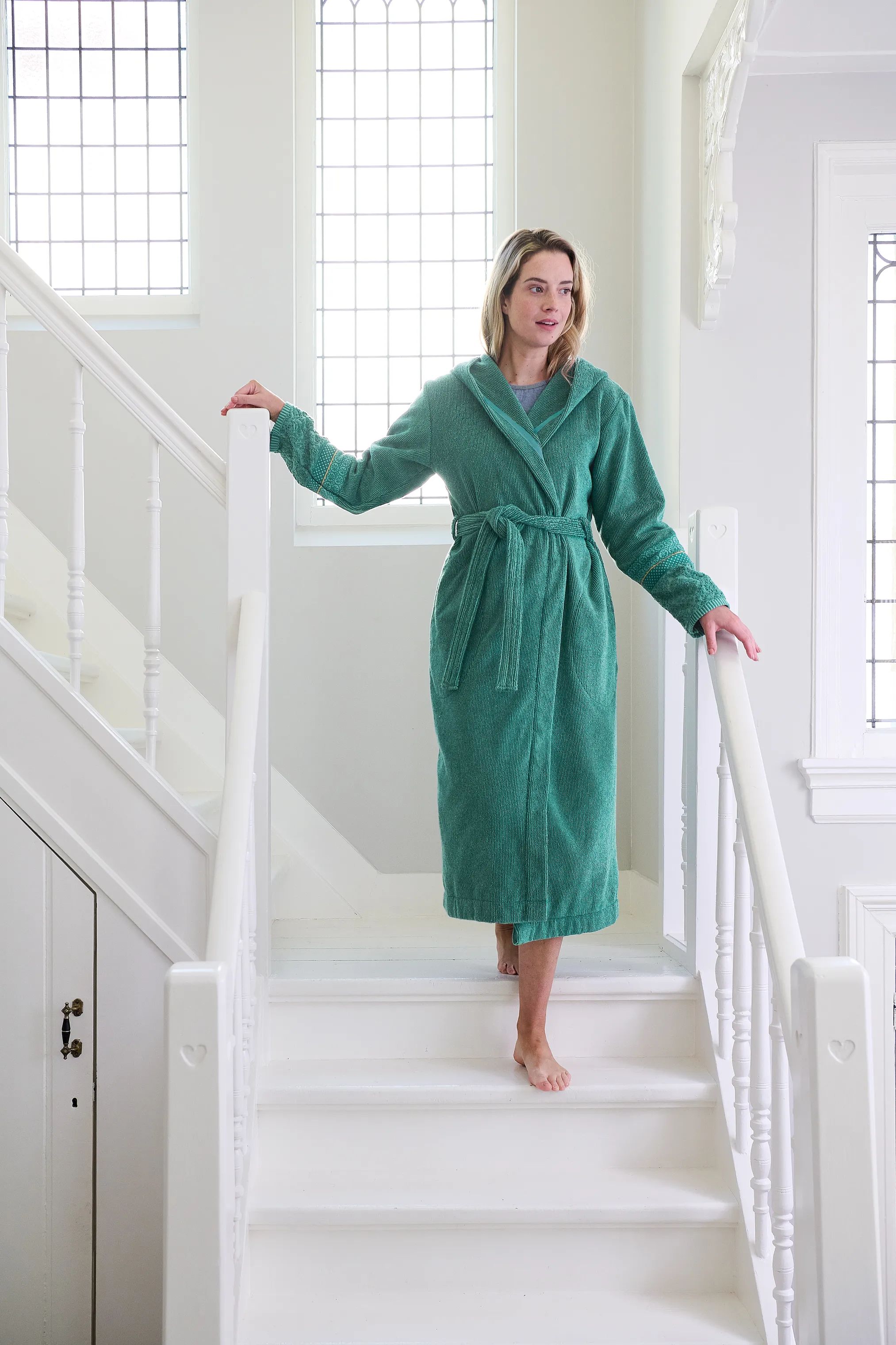 PIP Studio Morgenkåber Soft Zellige Badekåbe i Green, XL, 6
