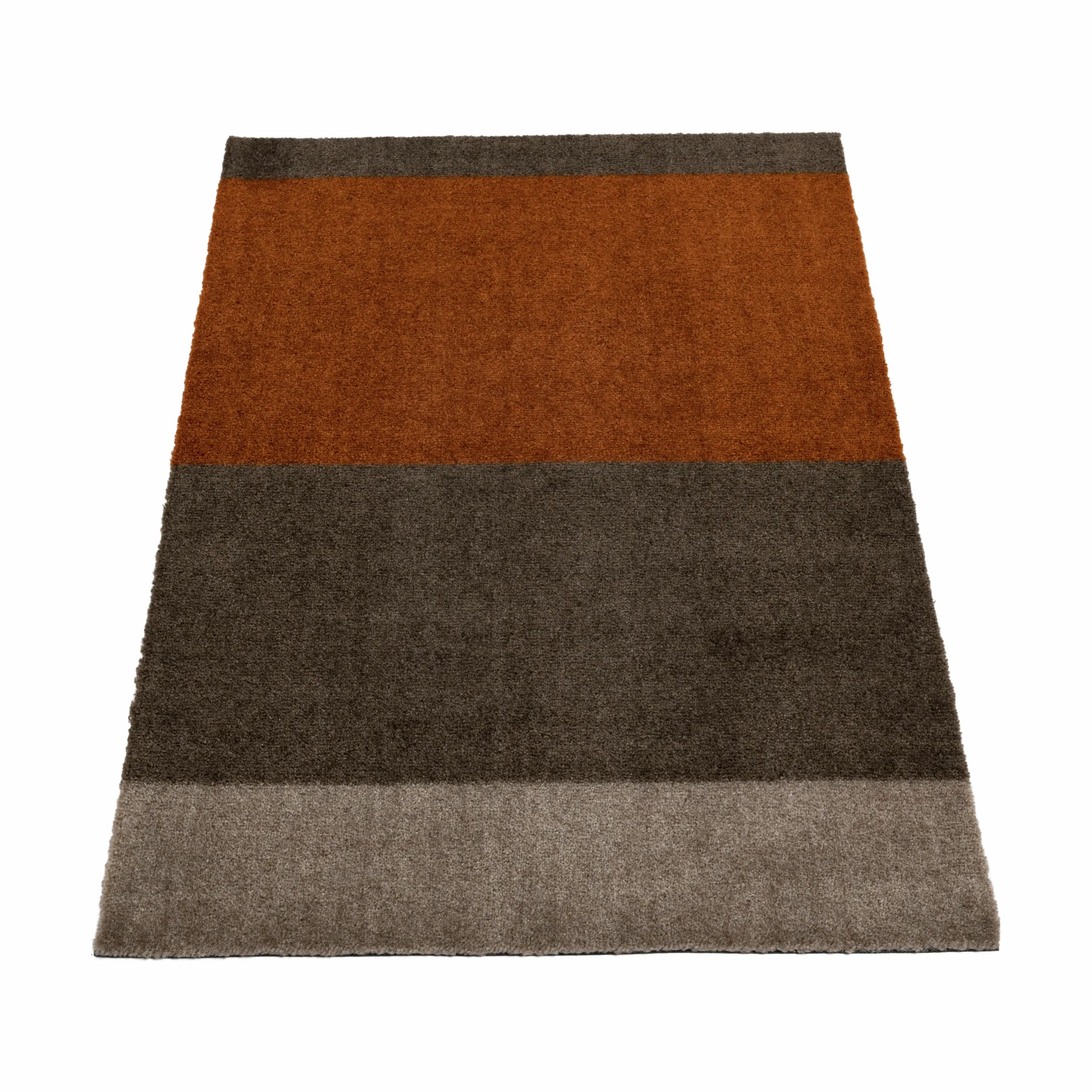 Tica Copenhagen Dørmåtter Stripes Horisontal Gulvmåtte i Sand/brun/terracotta, B60 x L90 cm, 7