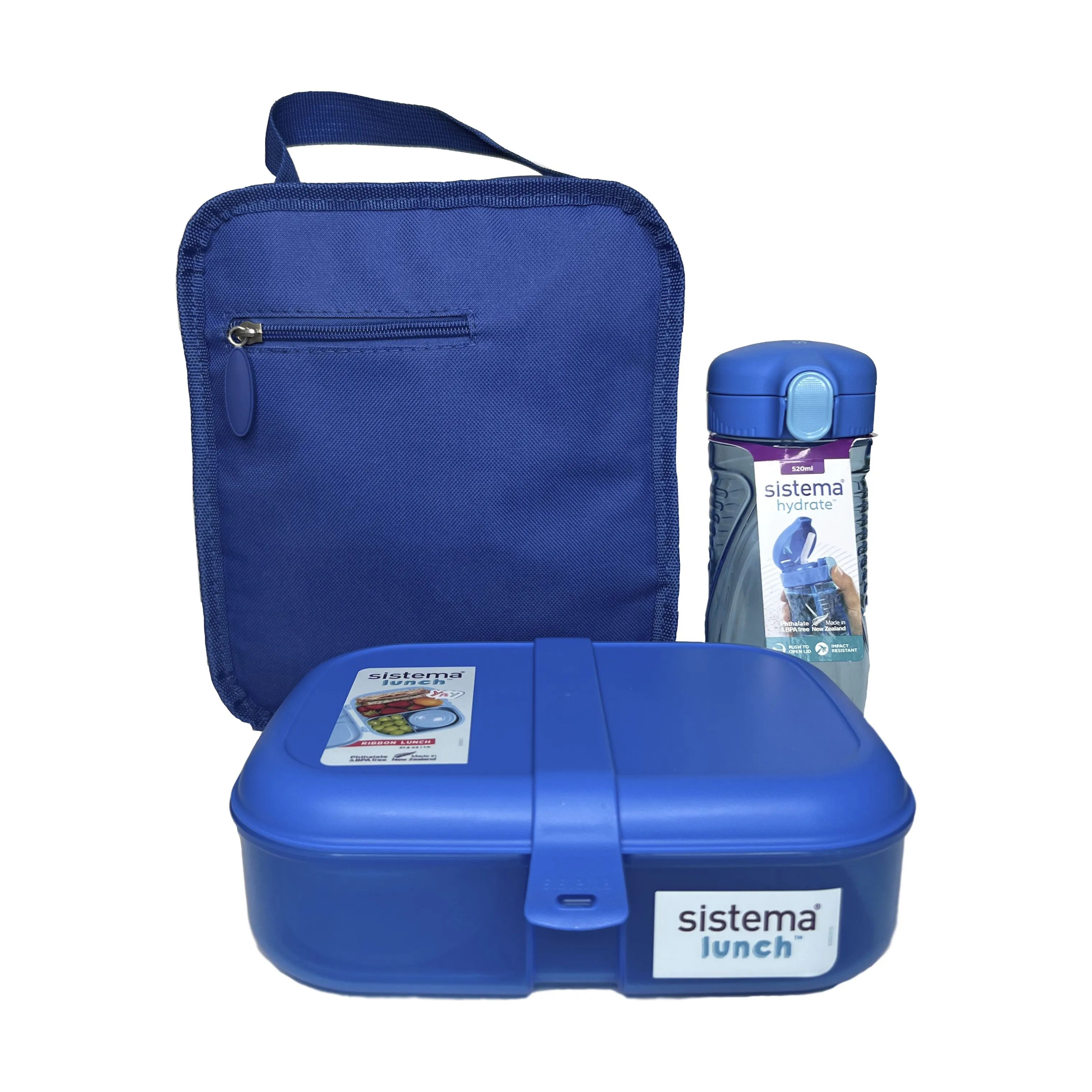 Sistema Madkasser Lunch Time Startpakke - 3 dele i Blue, 1