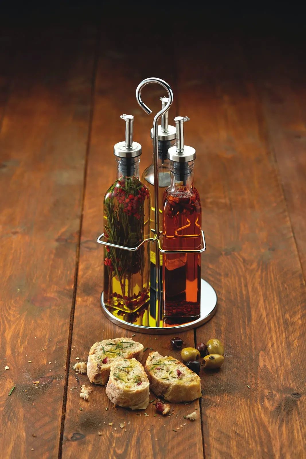 KitchenCraft Olie- og eddikeflasker World of Flavours Olie/Edikkesæt - 4 dele i Klar, 2