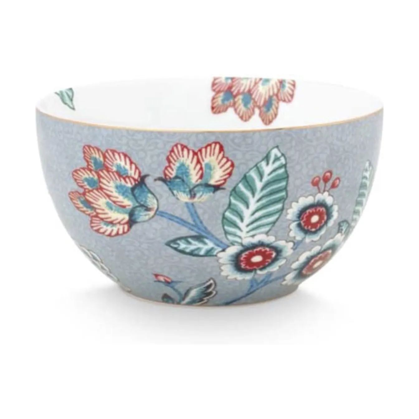 PIP Studio Skåle Flower Festival Skål i Blå, 12 cm, 1