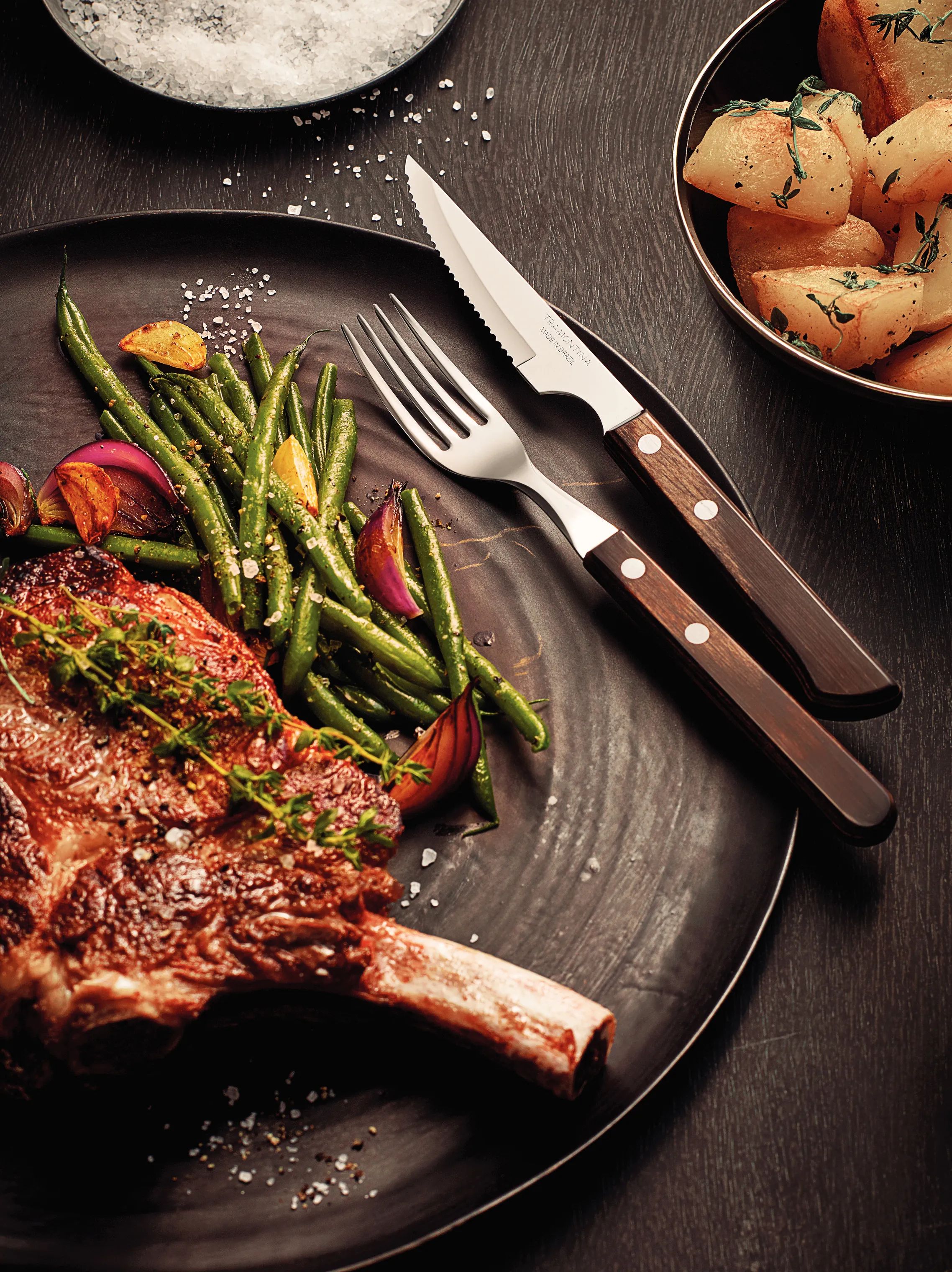 Tramontina Steakgafler Churrasco Medium Grillgaffel - 6 dele i natur, 2