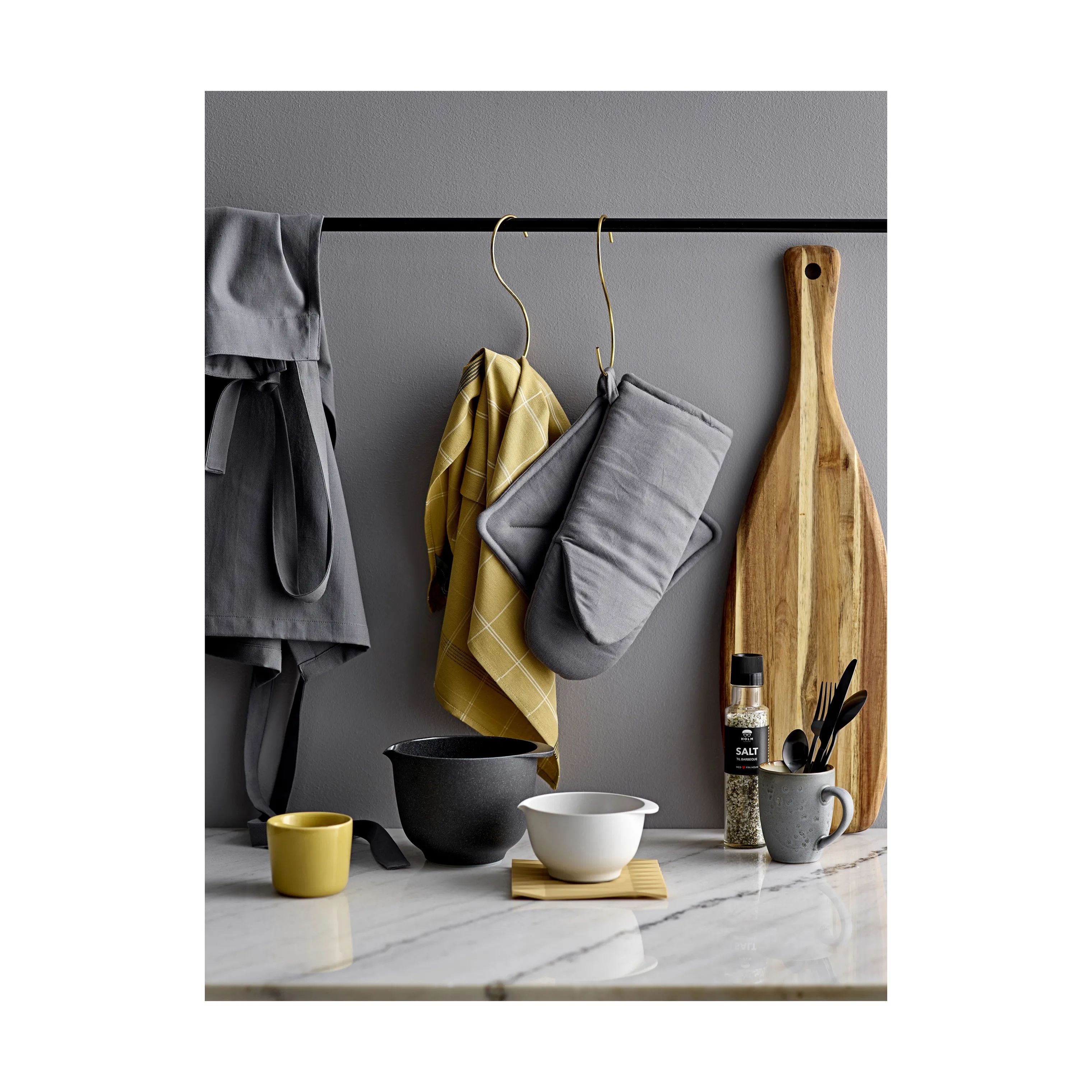 Södahl Forklæder Soft Forklæde i Grey, 3