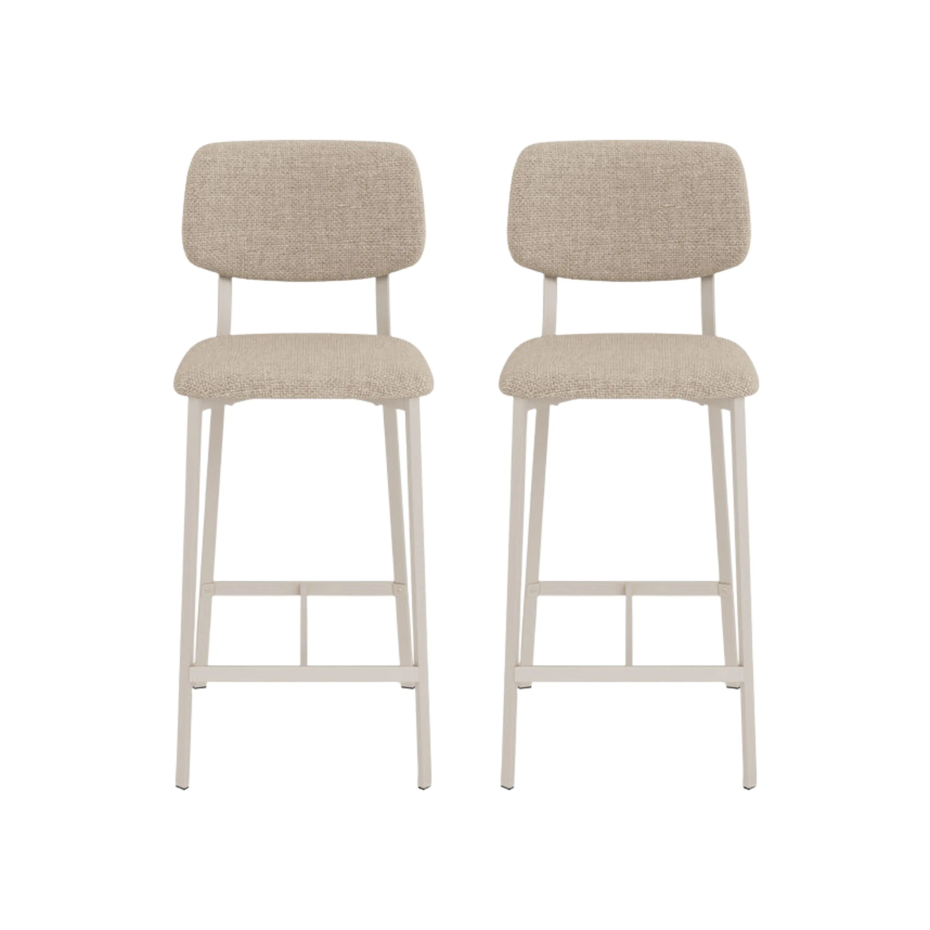 CASA Living Barstole Alison Counterstol - 2 stk. i Beige, 1