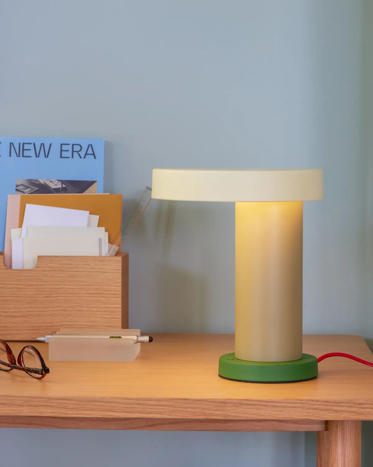 Hübsch Bordlamper Magic Bordlampe i Grøn/Okker/Sand, 2