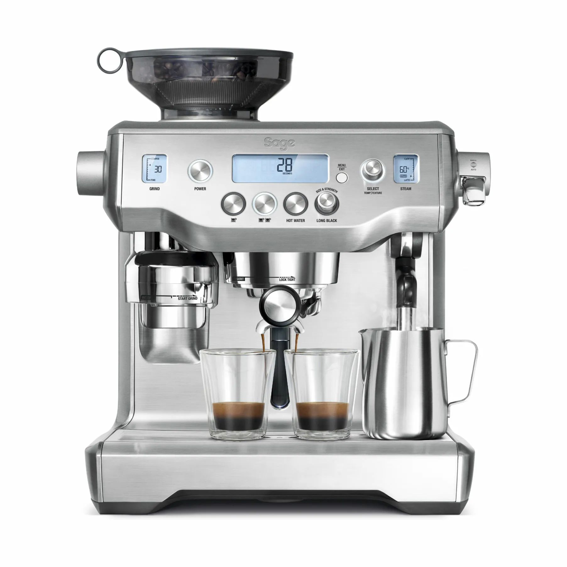 Sage Espressomaskiner The Oracle Espressomaskine BES980 i Stål, 1