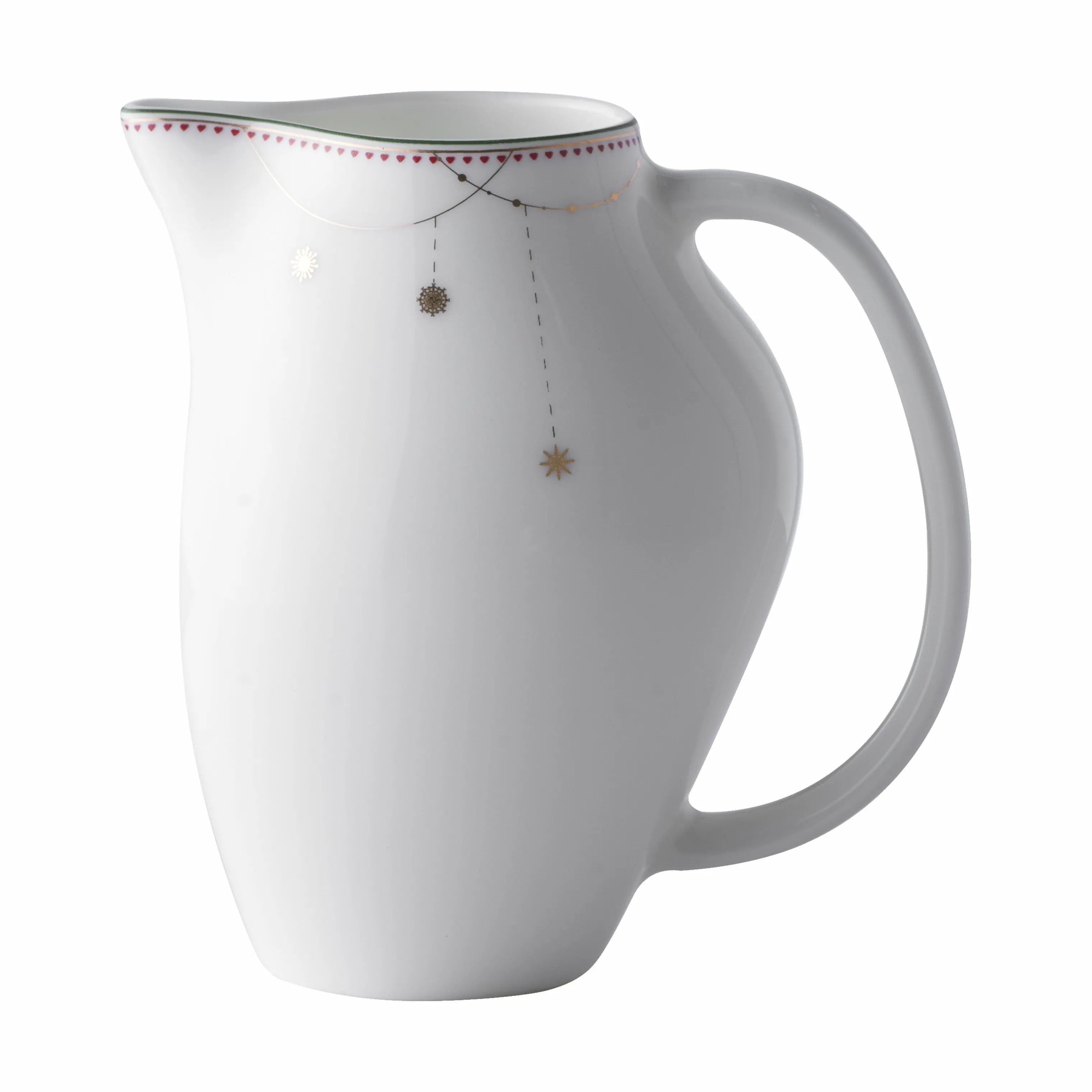 Wik & Walsøe Mælke- og flødekander Julemorgen Girlander Kande i Multifarvet, 30 cl, 1