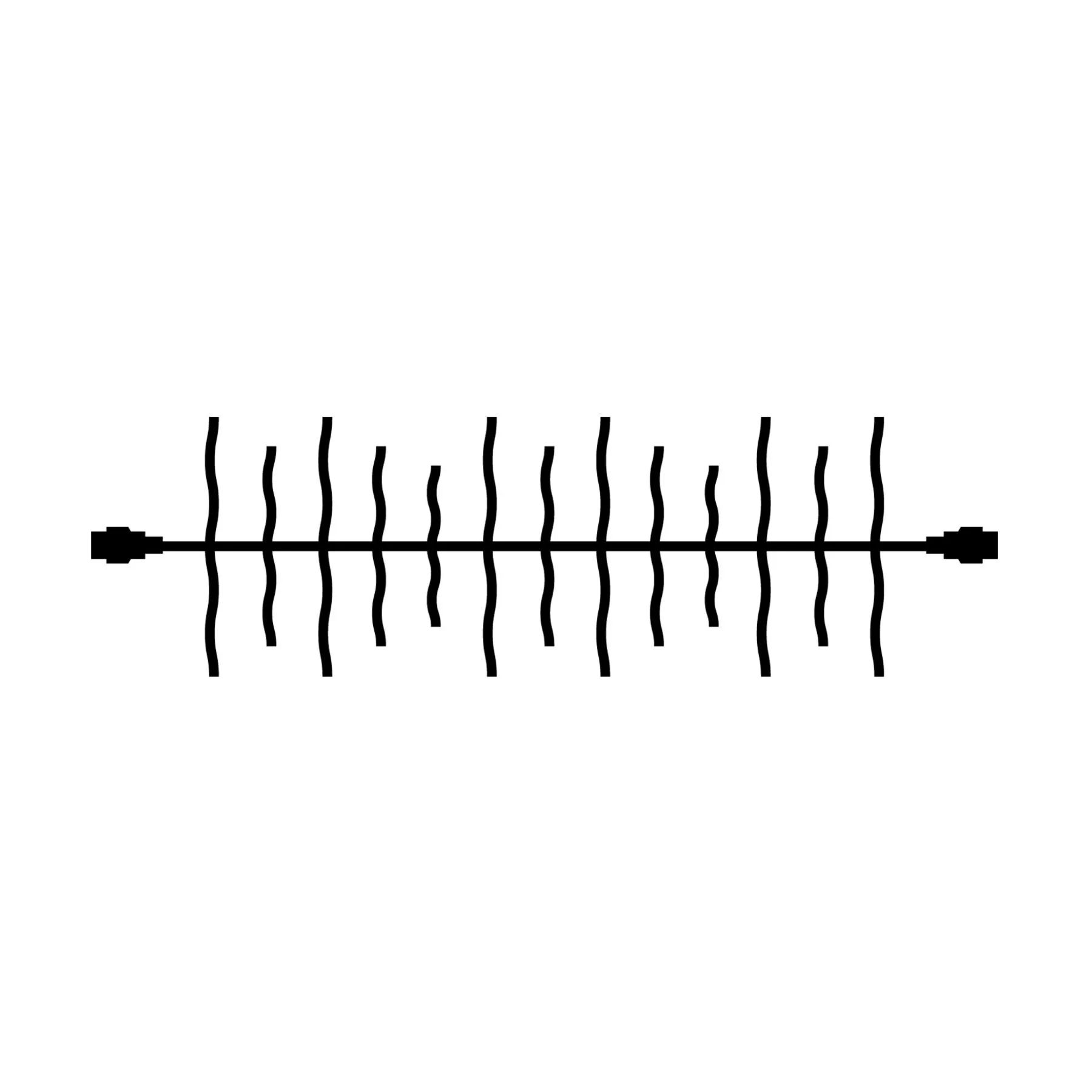Sirius Lyskæder Tech-Line Lyskæde i Sort, 1