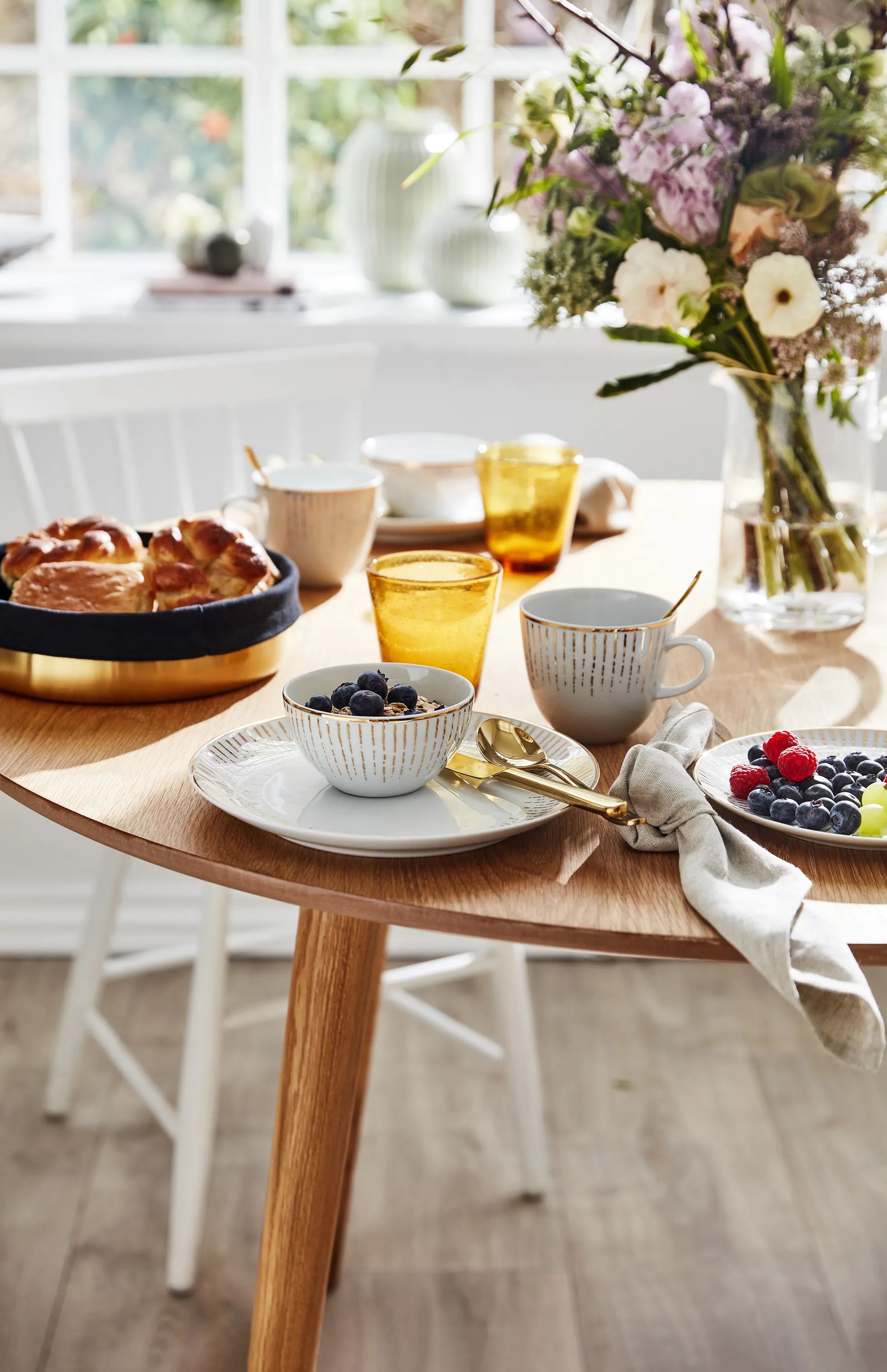 erik bagger a/s Brødkurve Timeless Brødskål i Mat guld, 24 cm, 2