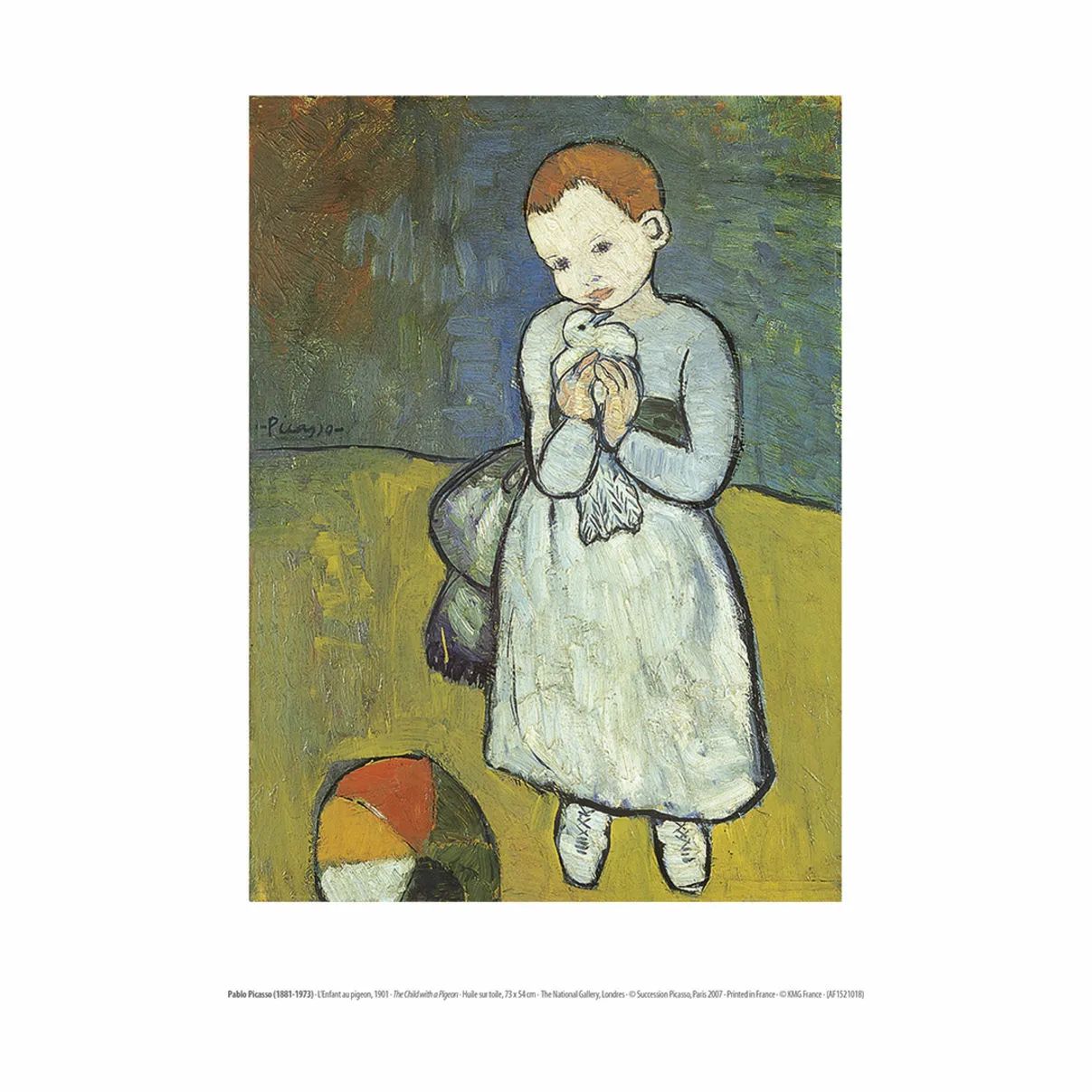 Poster&Frame Plakater Picasso plakat - Enfant au Pigeon i B30 x L40 cm, 1