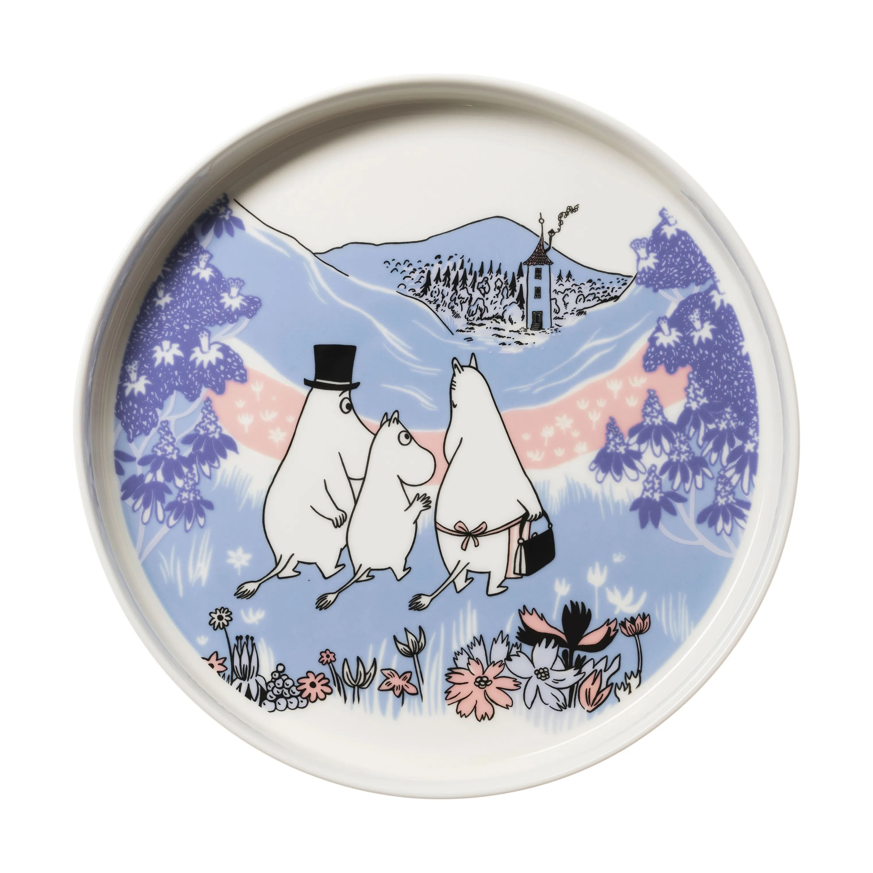 Moomin Arabia Serveringsfade Endelig Hjemme Serveringsfad i Multifarvet, 1