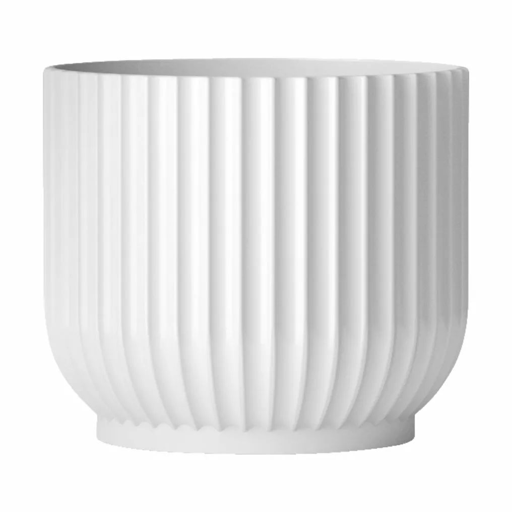 Lyngby Porcelæn Urtepotteskjulere Flowerpot Urtepotteskjuler i Hvid, 10,5 cm, 1