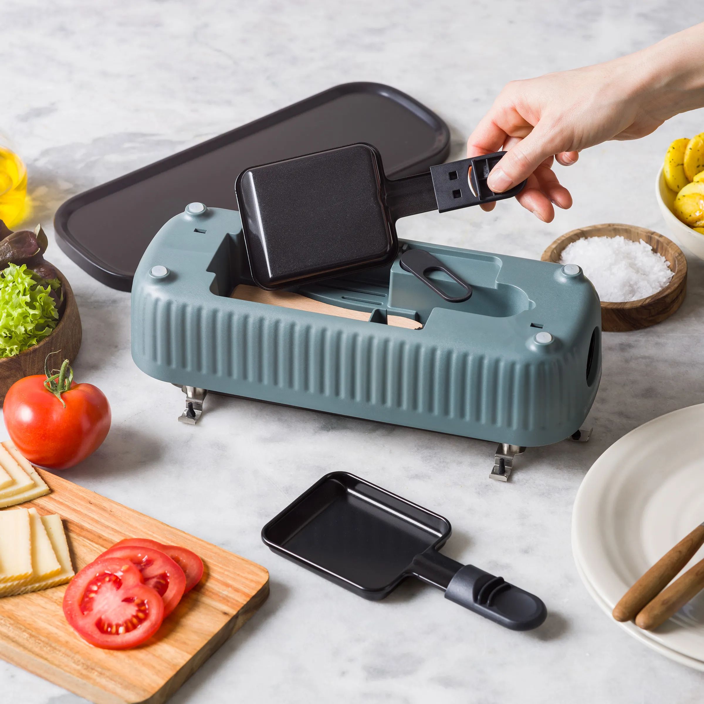 Greenpan Bordgrill Switch Bordgrill i Smokey Blå, 5