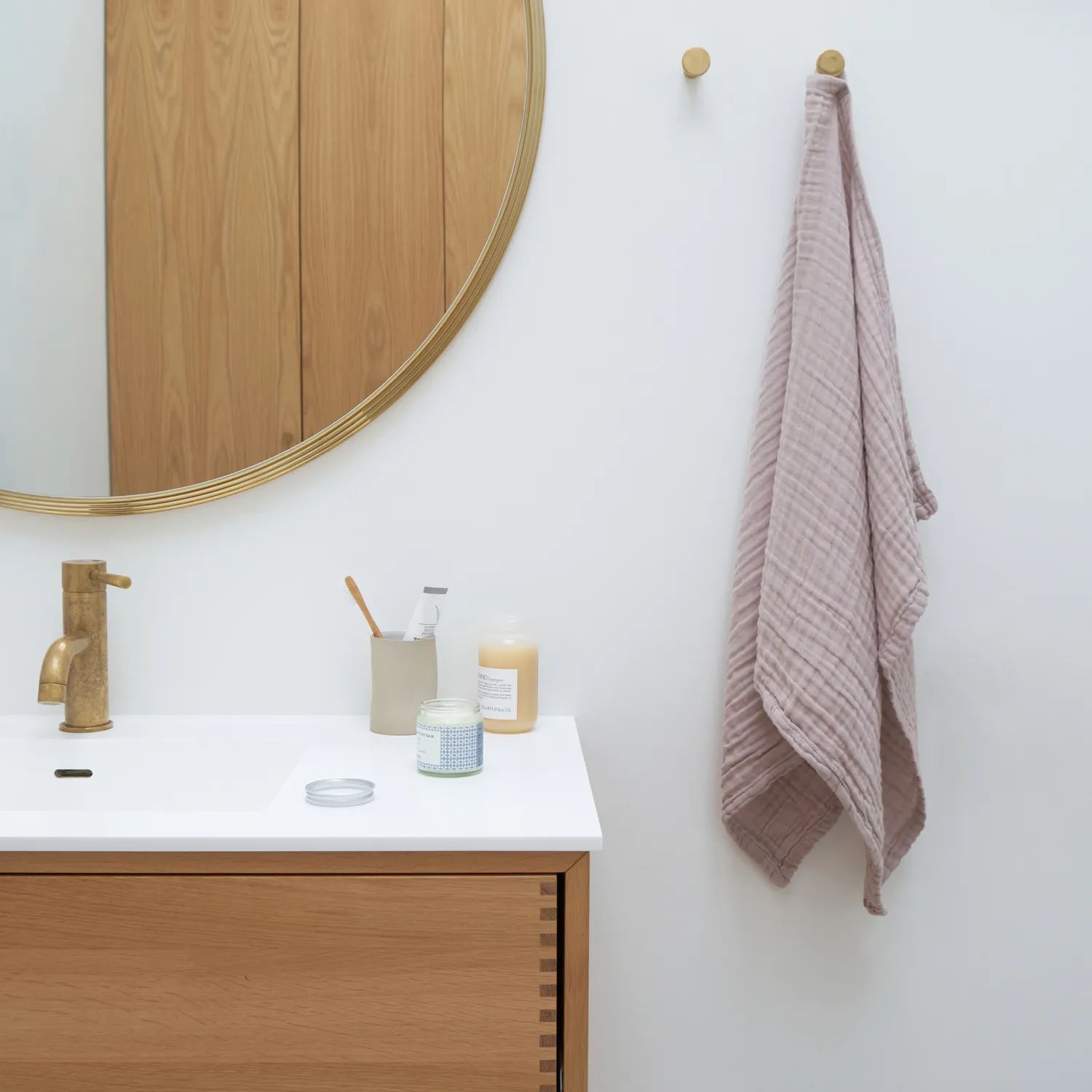 The Organic Company Håndklæder Fine Håndklæde i Dusty Lavender, 2