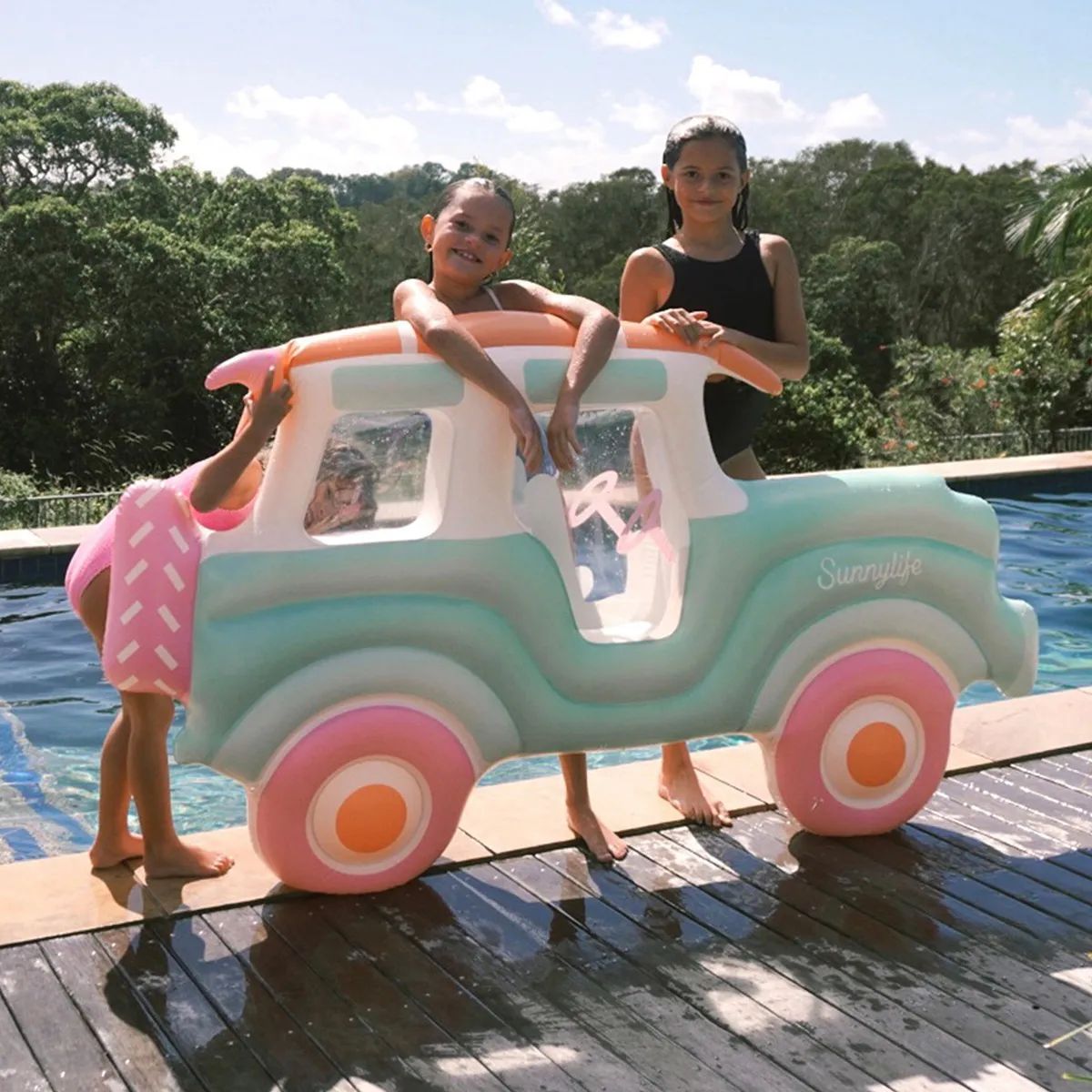 Sunnylife Badeudstyr Bademadras - Beach Buggy i Multifarvet, 2