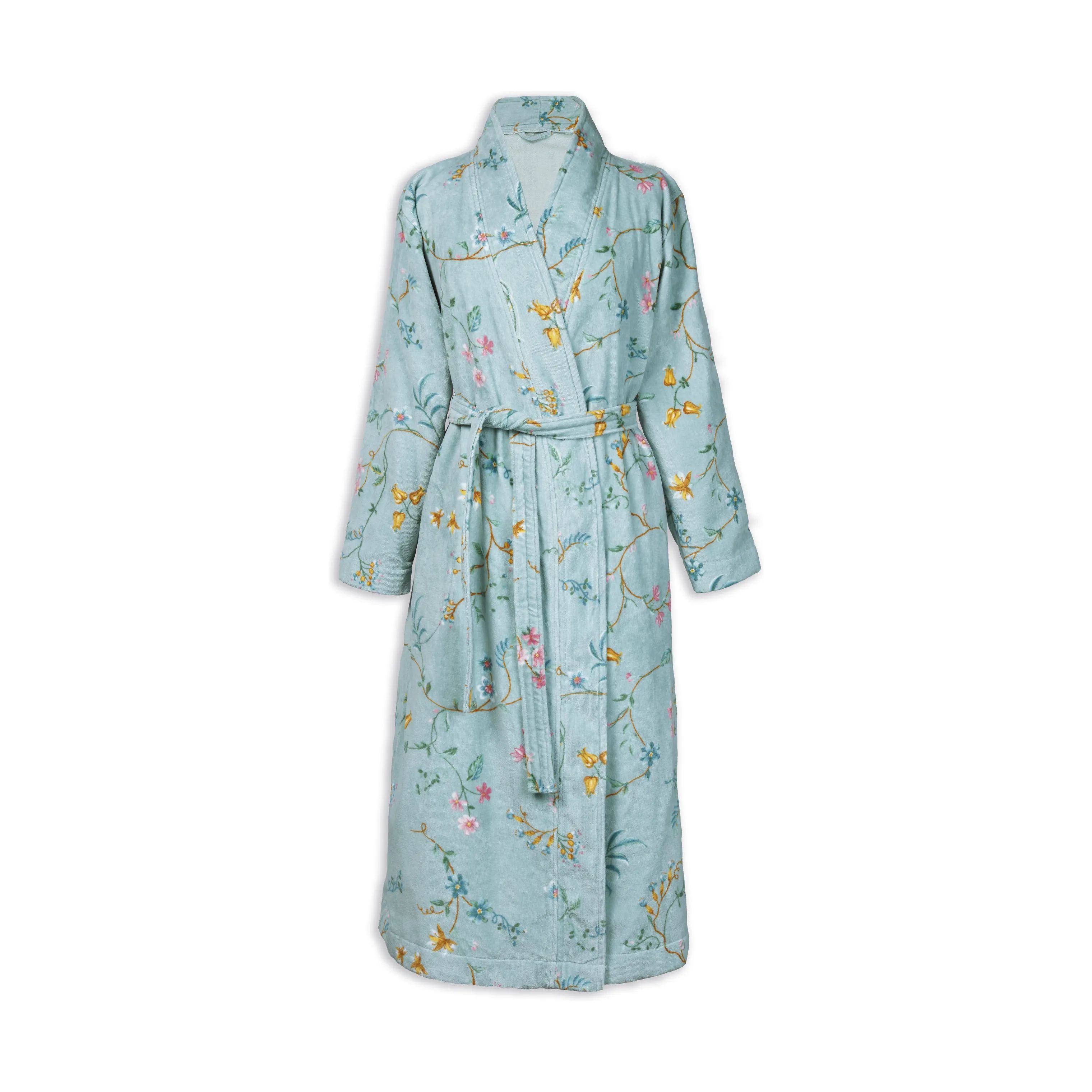 PIP Studio Morgenkåber Les Fleurs Badekåbe i Blue , XS, 1