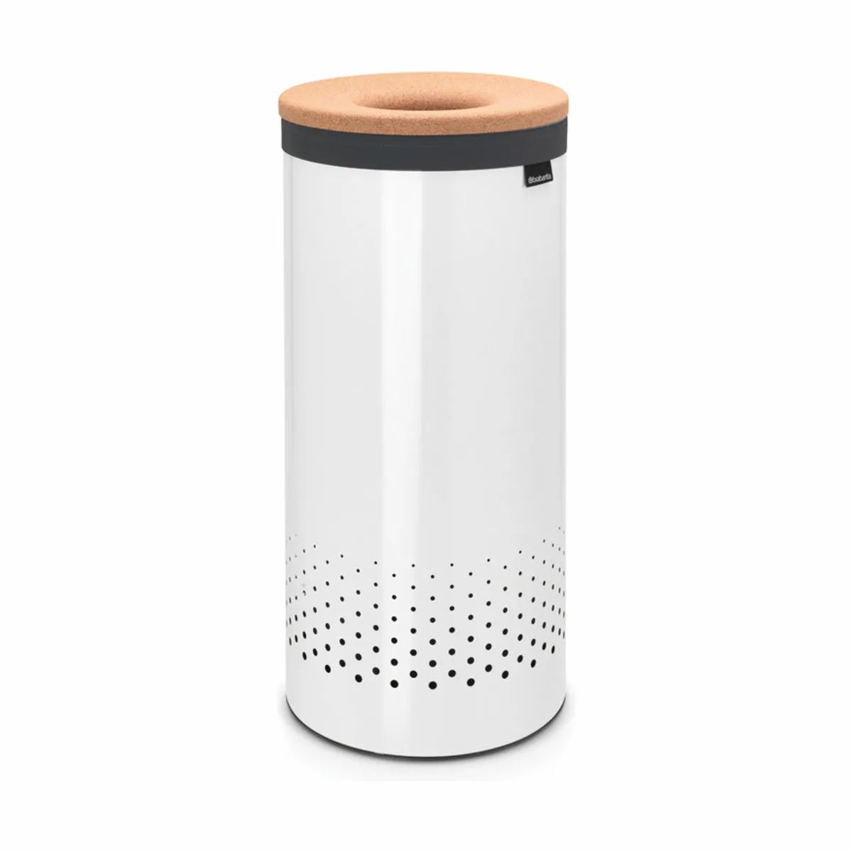 Brabantia Vasketøjskurve Vasketøjskurv i Hvid m korklåg, 35 L, 1