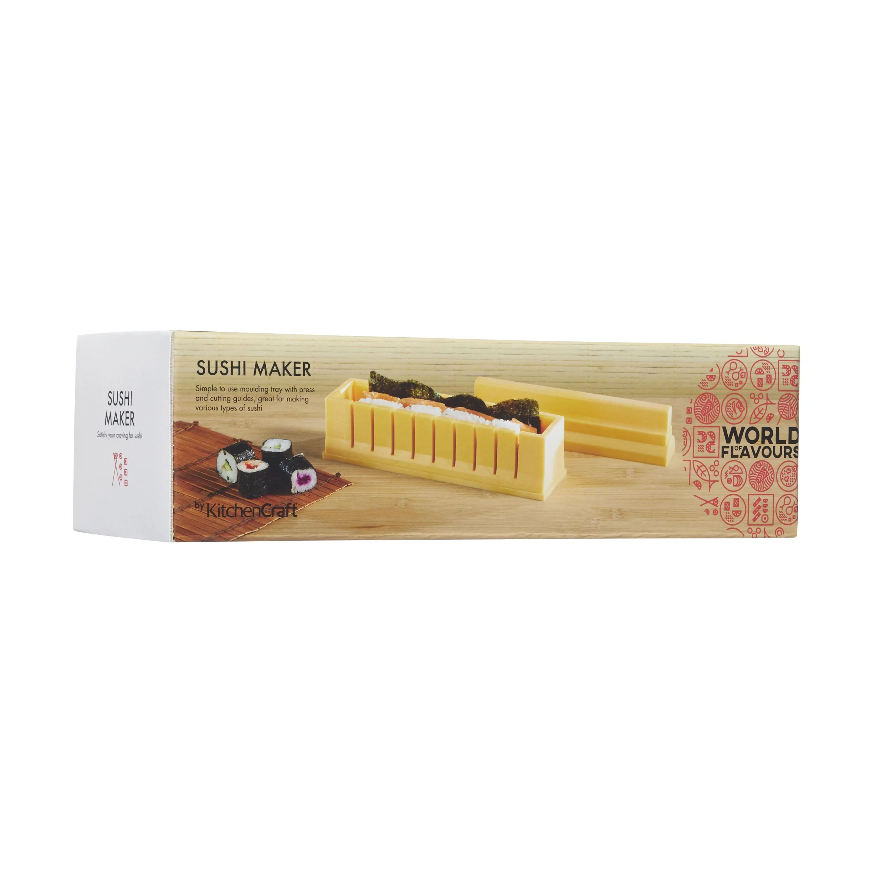 KitchenCraft Øvrigt køkkengrej World of Flavours Sushiform i Gul, 4